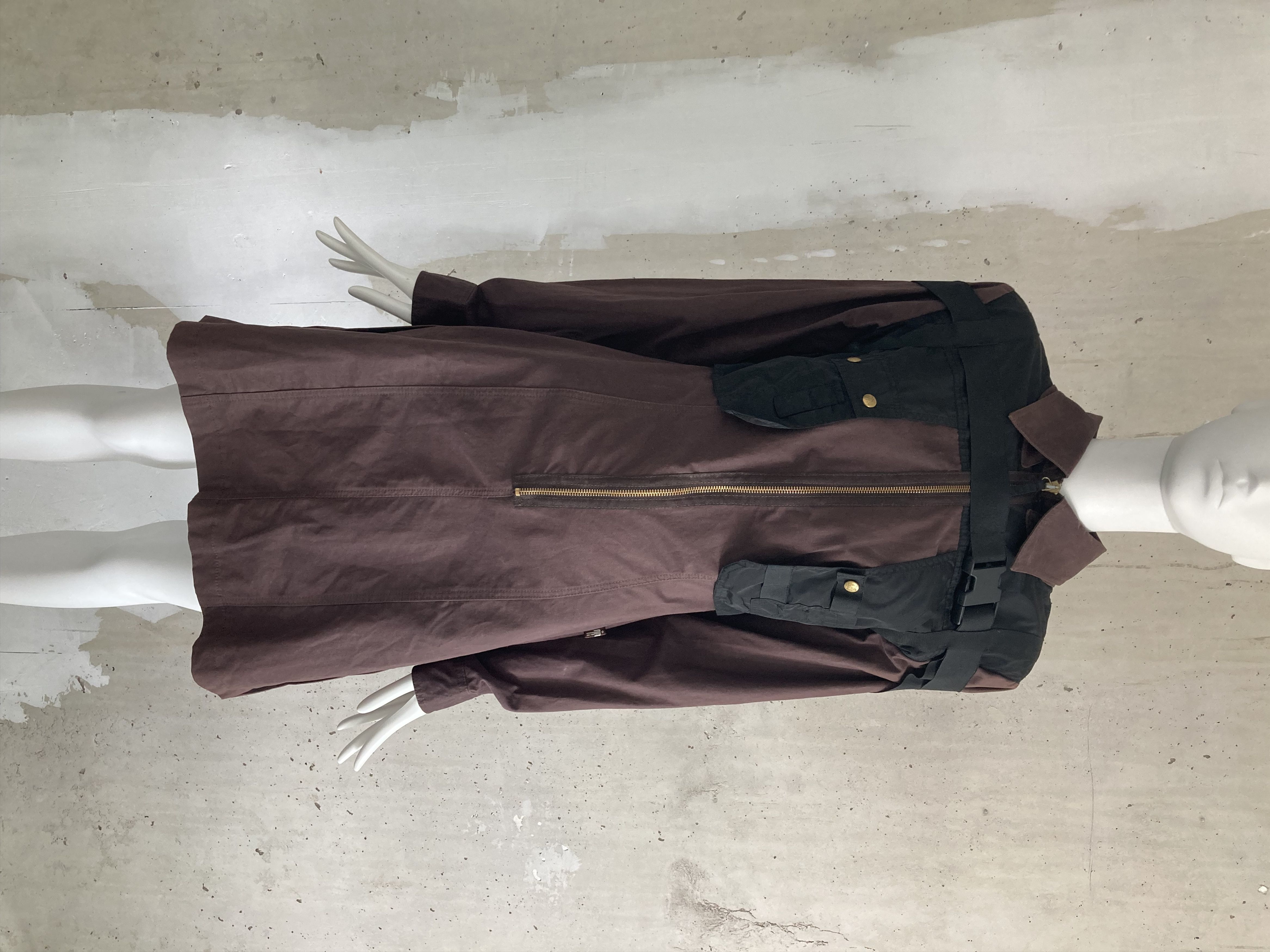 image of Jean Paul Gaultier Fw2003 Archive Bondage Cargo Dress in Brown, Women's (Size Medium)