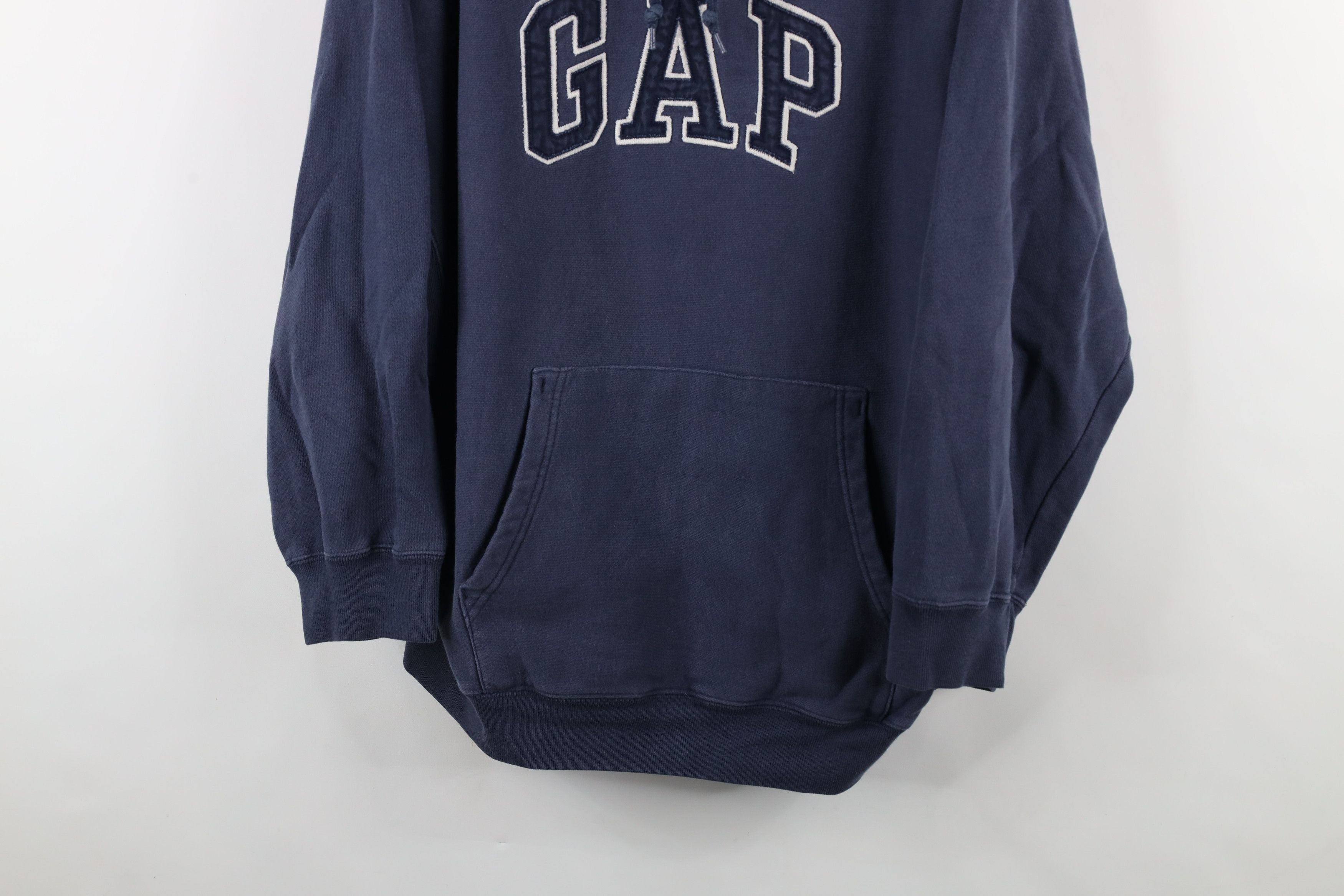 Gap × Vintage Vintage Gap Spell Block Letter Heavyweight Hoodie Sweatshirt Size US XL / EU 56 / 4 - 3 Thumbnail