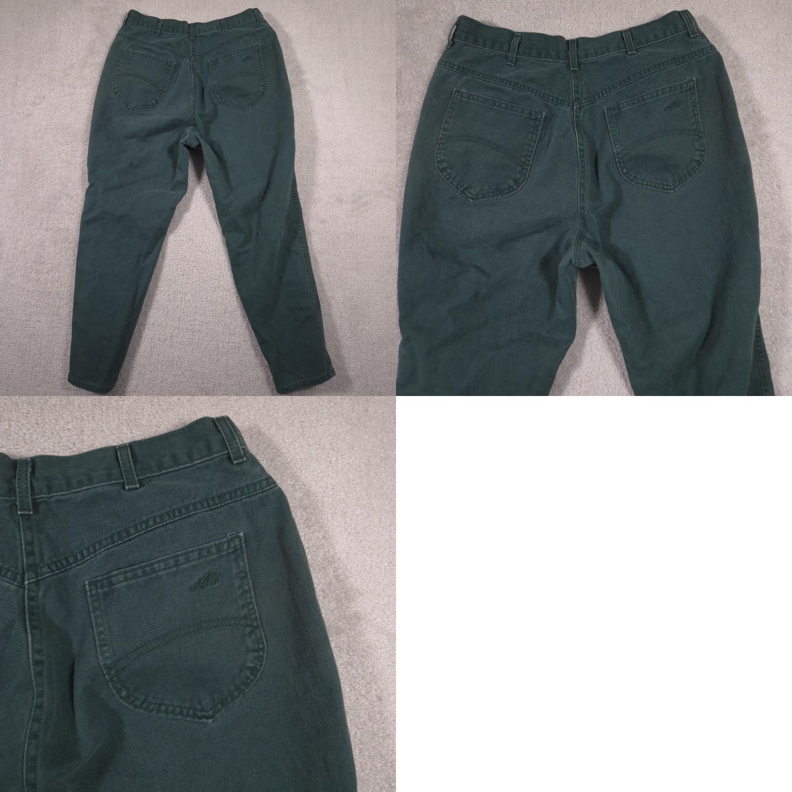 Vintage VINTAGE Chic Jeans Womens 18 Dark Green High Rise Regular Tapered Denim USA 90s Size 40" / US 18 - 9 Thumbnail
