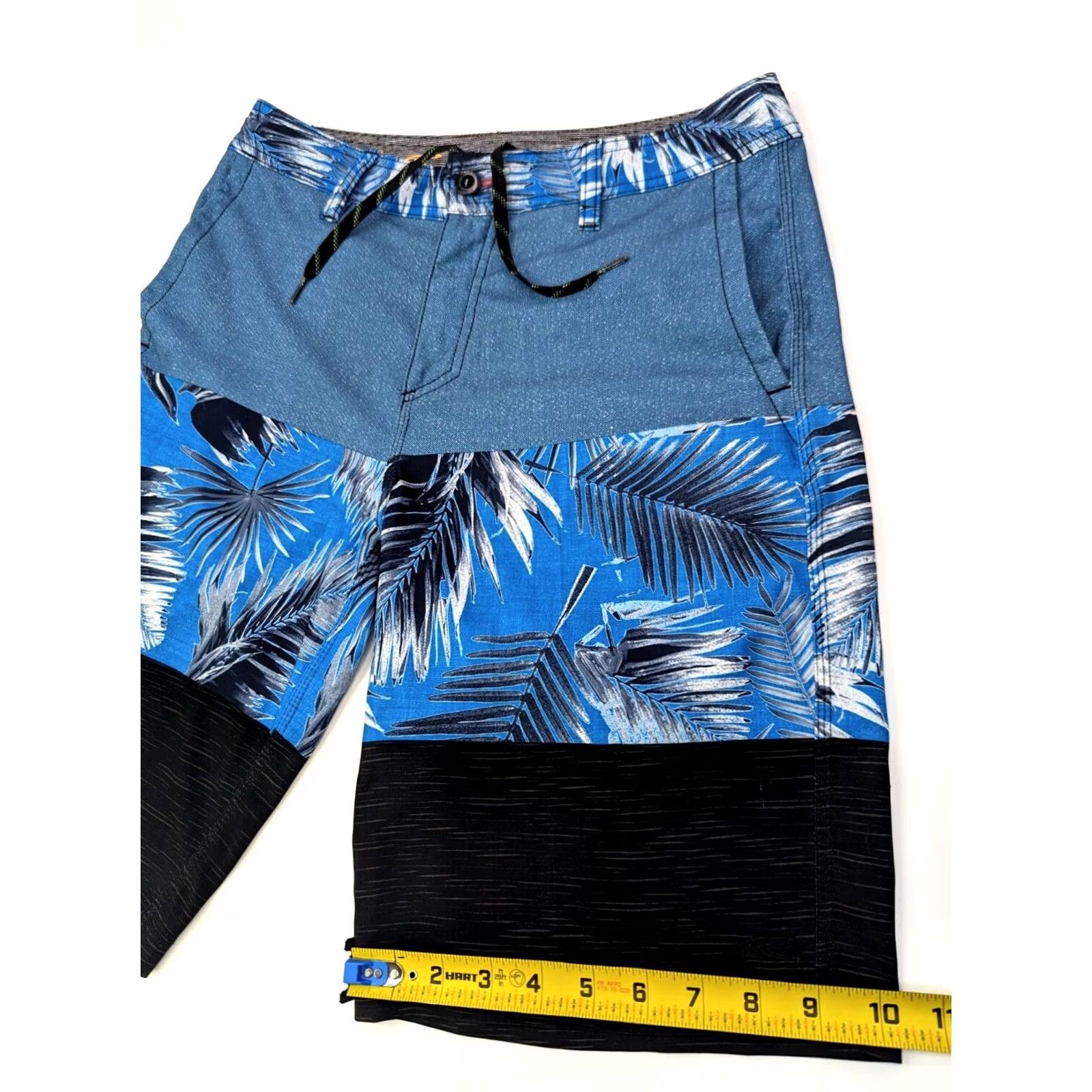 O'Neill O'Neill Board Shorts Men 30 Floral Hawaiian Swim Trunks 10" Inseam Blue Poly Blend Blended Fabric Surf Hawaii Men Size US 30 / EU 46 - 2 Thumbnail