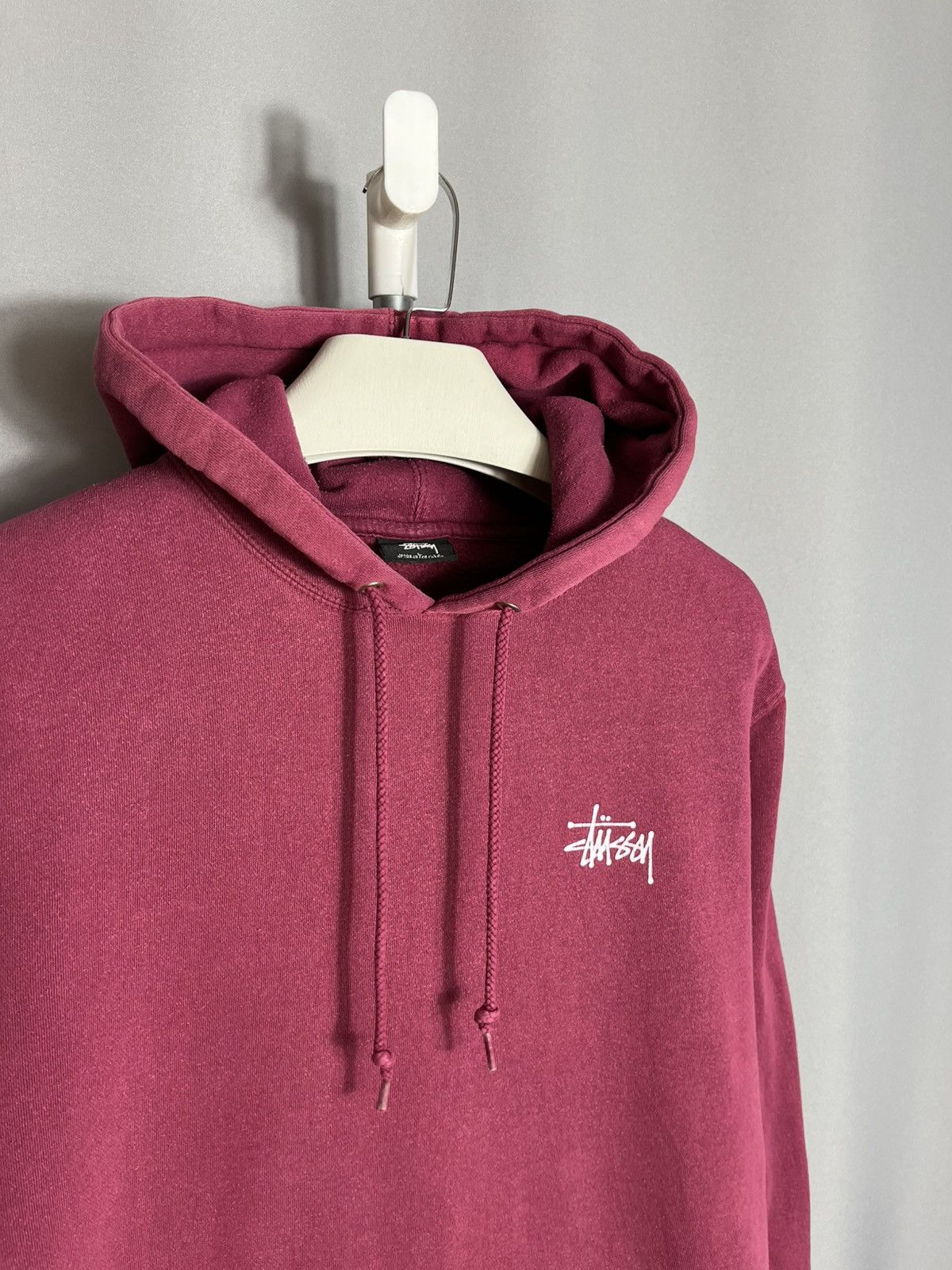 Stussy Stussy Hoodie 2000s vintage mens USA pink cotton casual Size US L / EU 52-54 / 3 - 5 Thumbnail