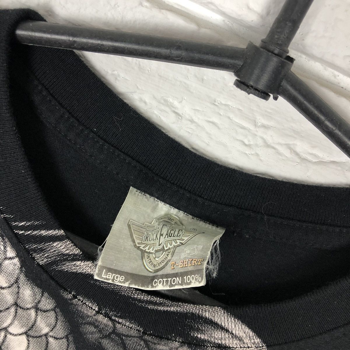 Japanese Brand Dragon tattoo all over print vintage tee t shirt Size US L / EU 52-54 / 3 - 5 Thumbnail