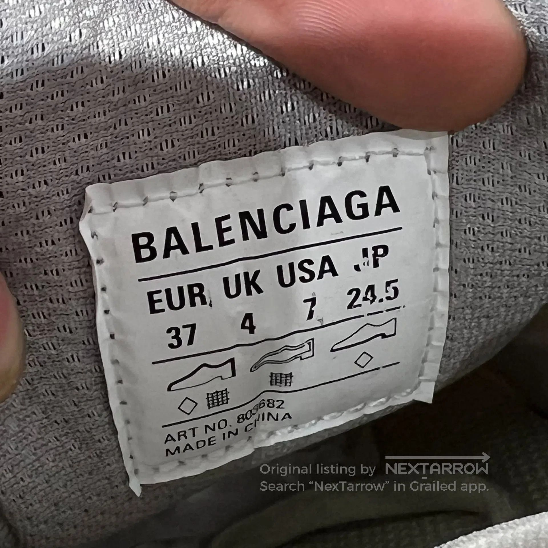 Balenciaga Balenciaga Stapler Gray shoes Size US 7.5 / IT 37.5 - 9 Thumbnail