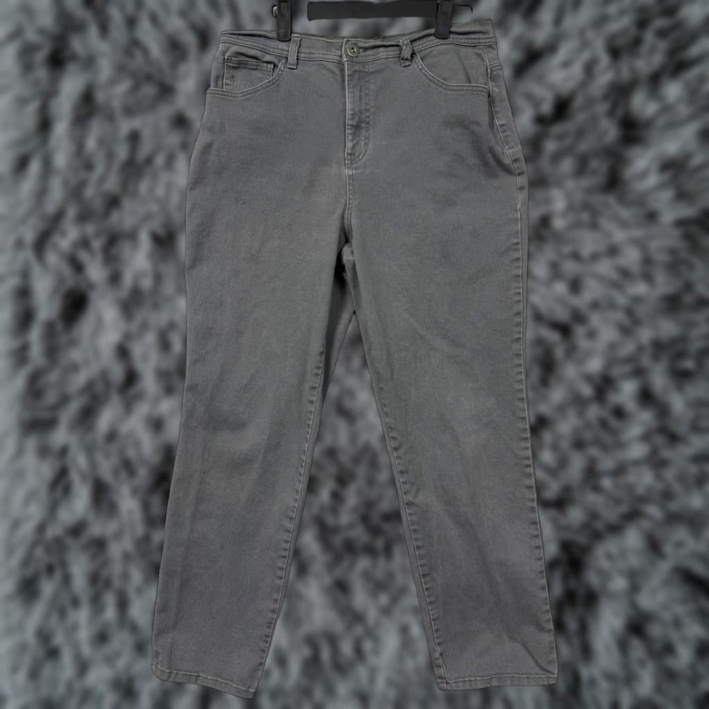 Vintage Style&co. DENIM Jeans Women 12 Gray High-Rise Tummy Control 5-Pocket Design Tapered Leg 29 in Inseam Size 34" / US 12 / IT 48 - 1 Thumbnail