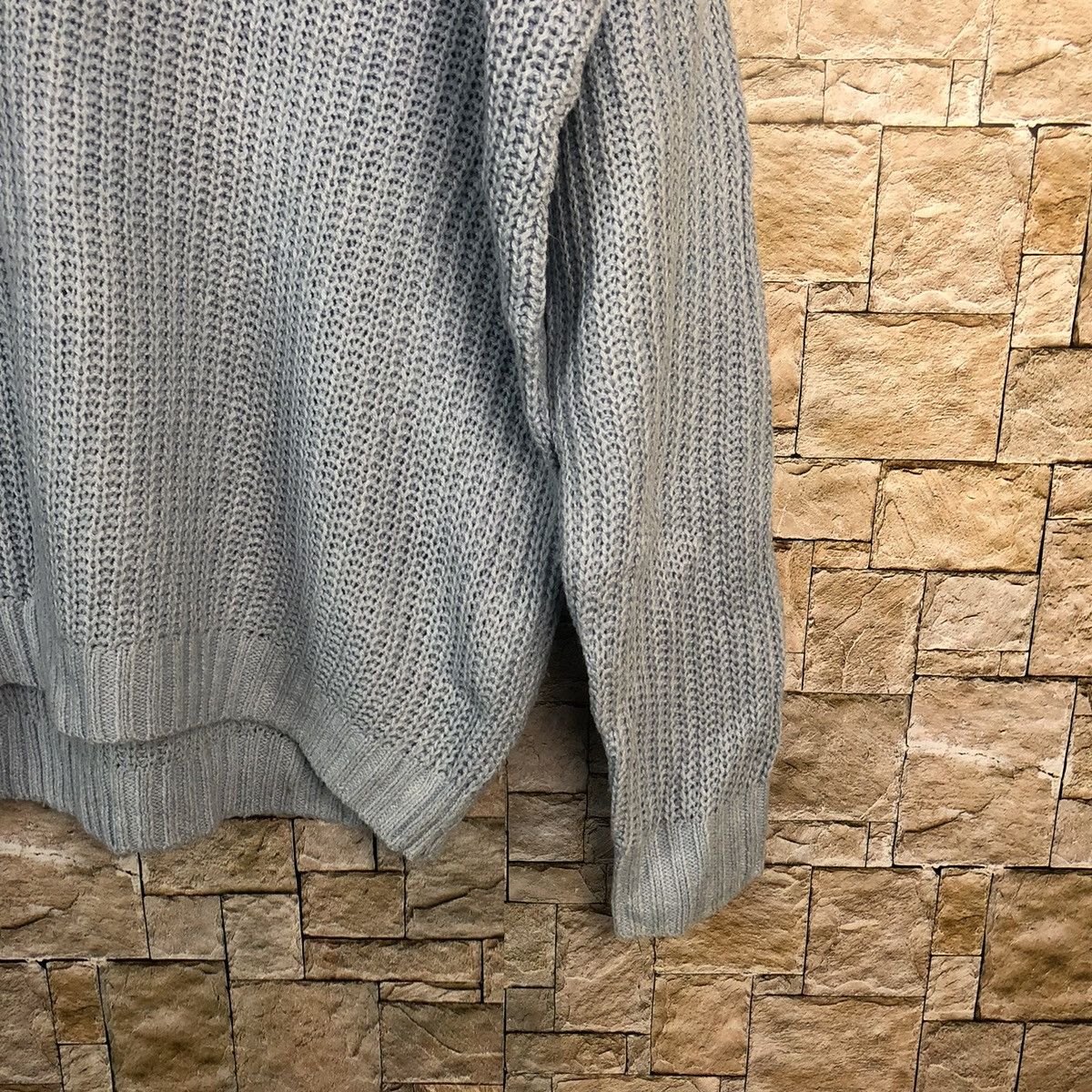 Homespun Knitwear × Japanese Brand Choco Raffine Blue plain Knitwear #A898 Size US M / EU 48-50 / 2 - 8 Thumbnail