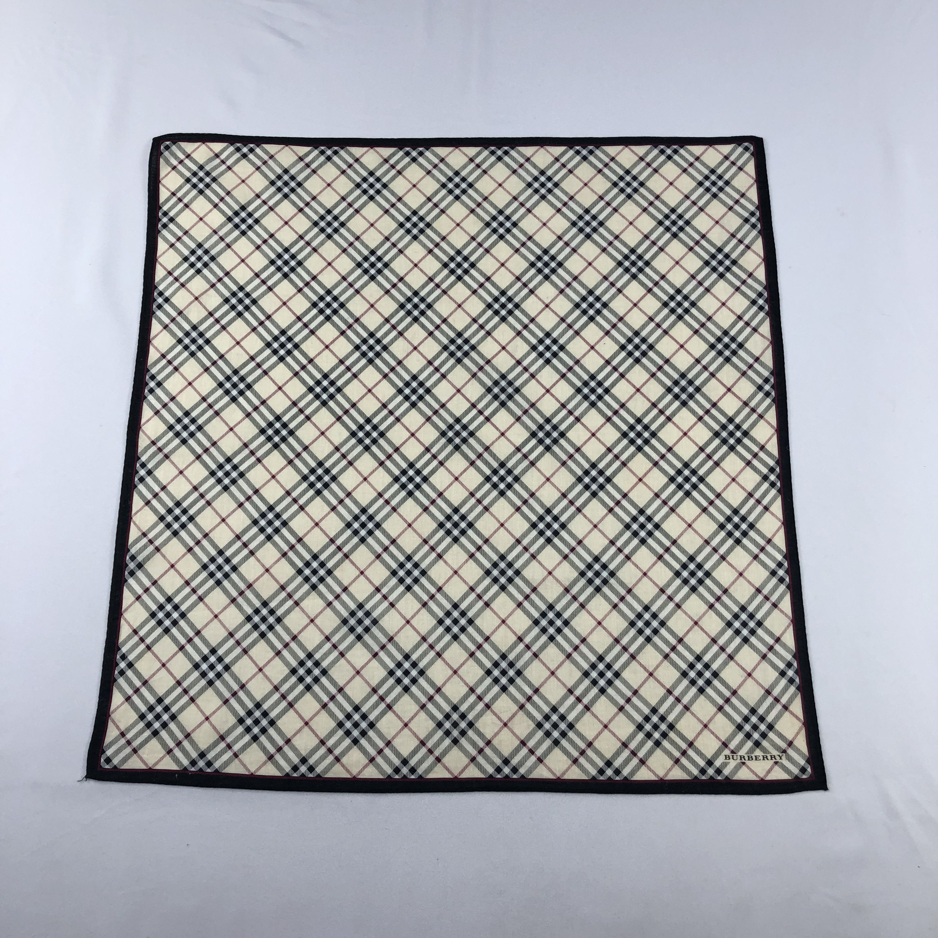Burberry Nova Check Handkerchief Neckerchief Bandana H2997