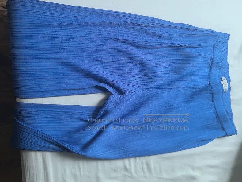 Issey Miyake Issey Miyake Blue Trousers Size 26" / US 2 / IT 38 - 2 Thumbnail