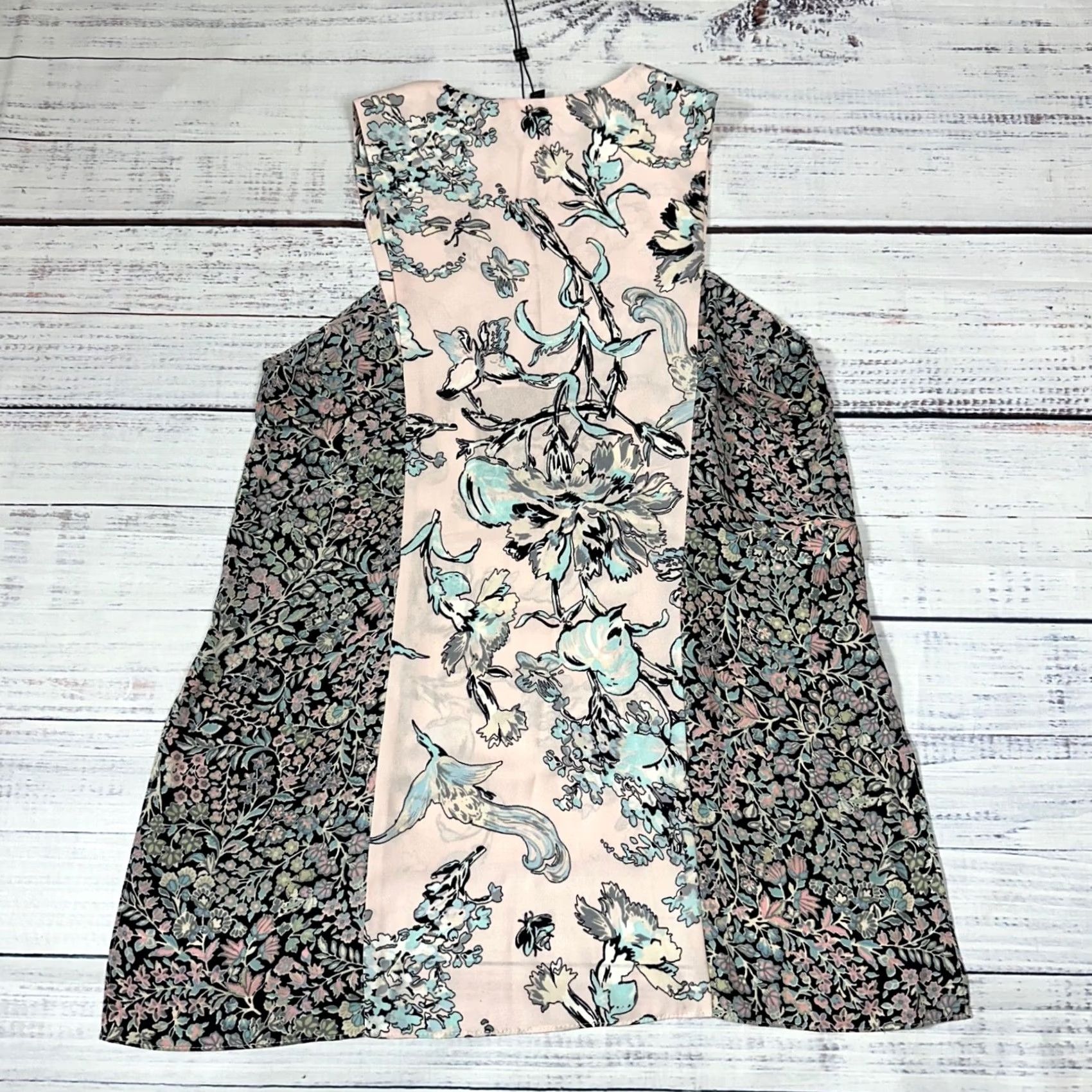 Bcbgmaxazria BCBGMAXAZRIA Womens Tank XS Dusty Rose Multicolor Floral New Vicky Measurements Pink Tank Top Womens XXS - 2XS Size XXS / US 00 / IT 34 - 3 Thumbnail