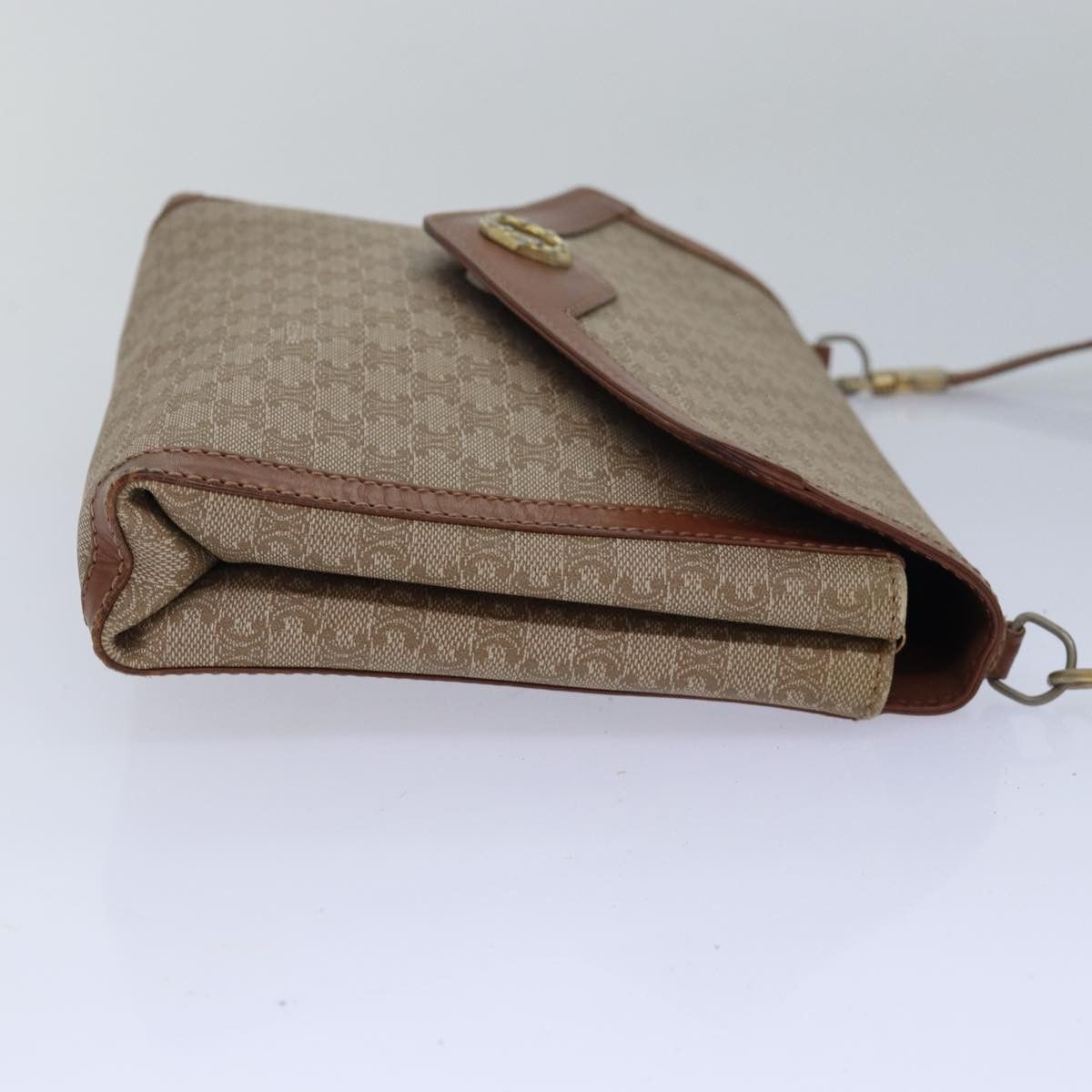 Celine CELINE Macadam Canvas Shoulder Bag Beige Size ONE SIZE - 4 Thumbnail