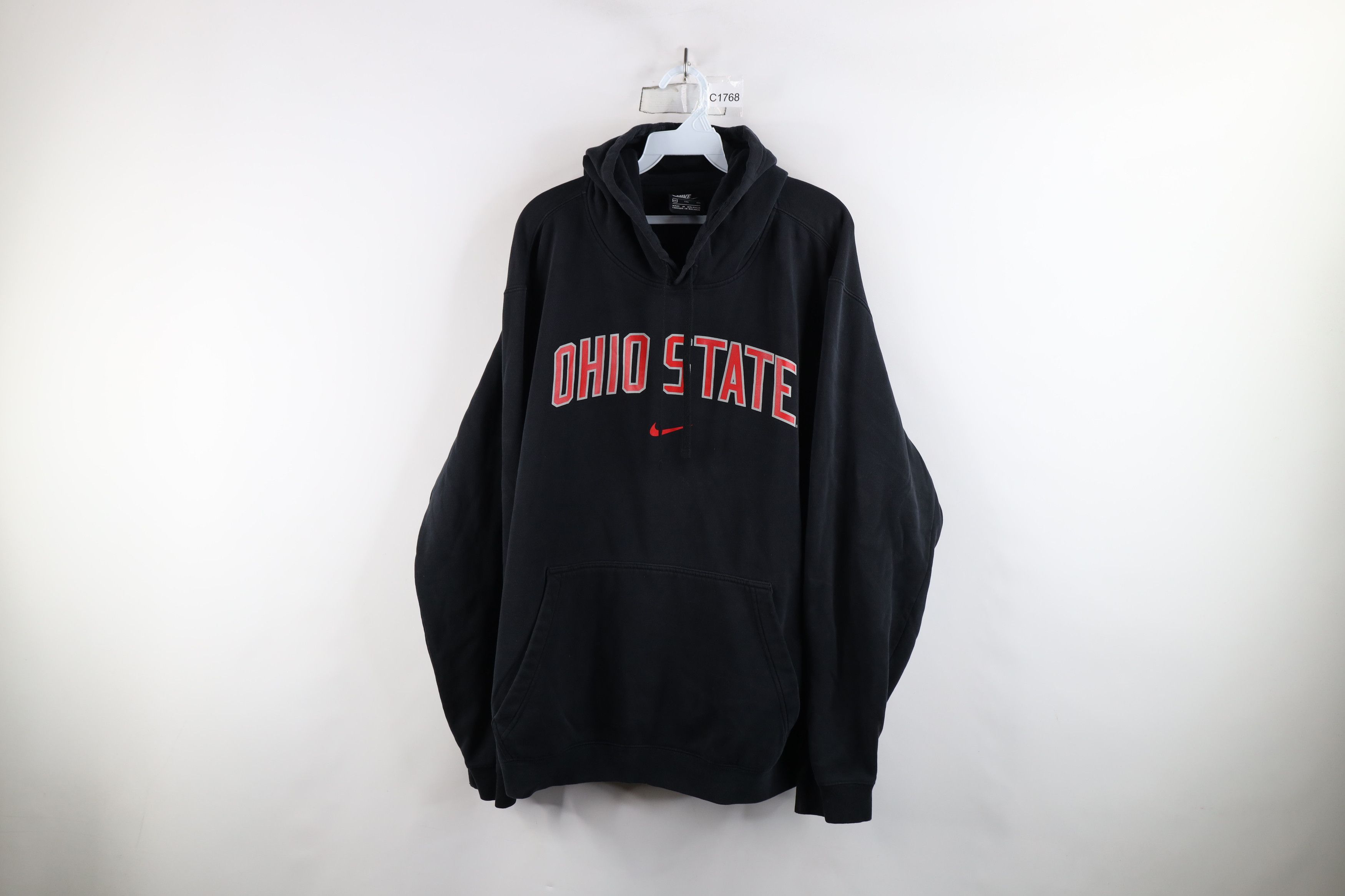 Vintage Nike Swoosh Ohio State University Hoodie Black
