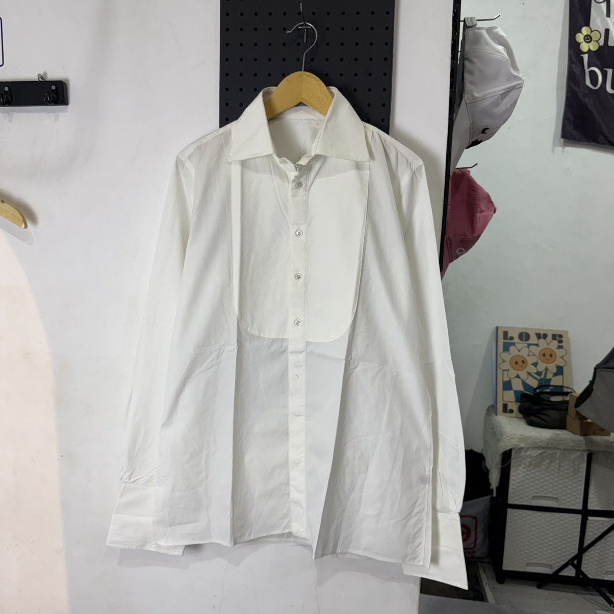 Bottega Veneta Bottega Veneta tuxedo white longsleeve button shirt wash cut Size US L / EU 52-54 / 3 - 1 Thumbnail