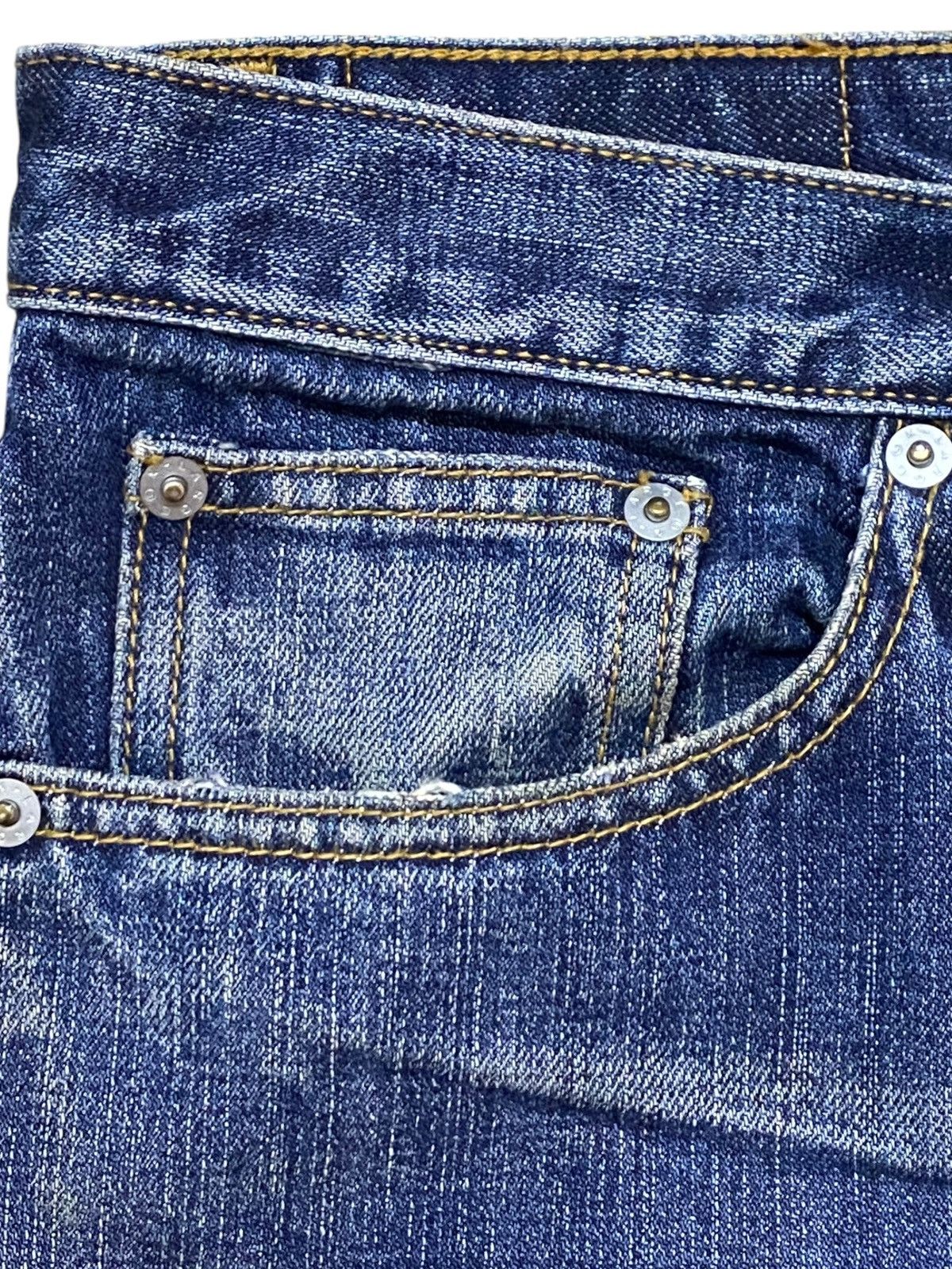 Xlarge Vintage X Large Selvedge Distressed Whisker Loose Jeans Size US 32 / EU 48 - 10 Thumbnail
