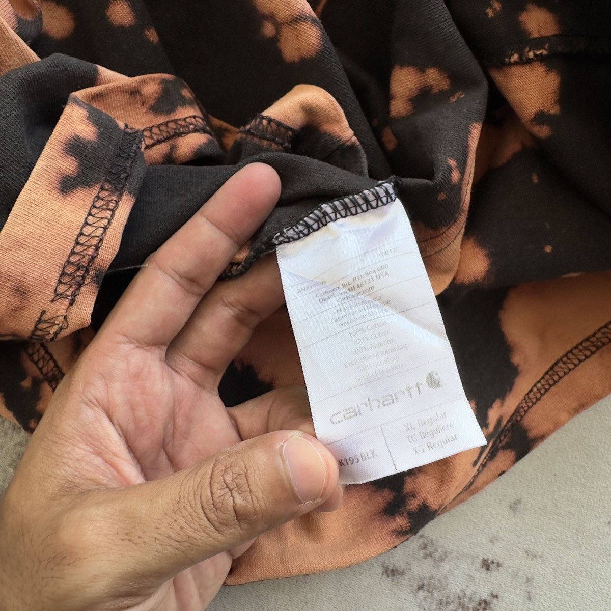Carhartt CARHARTT WORK IN PROGRESS ACID WASH TSHIRT Size US XL / EU 56 / 4 - 12 Thumbnail