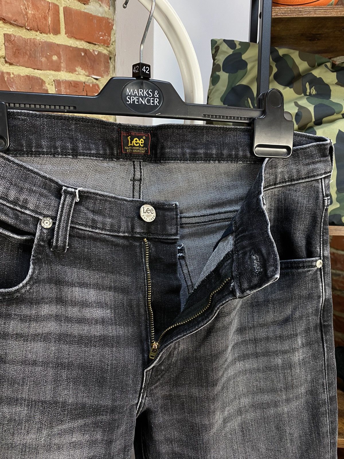 Lee × Vintage Lee Daren Zip Fly Gray Denim Jeans Size US 32 / EU 48 - 5 Thumbnail
