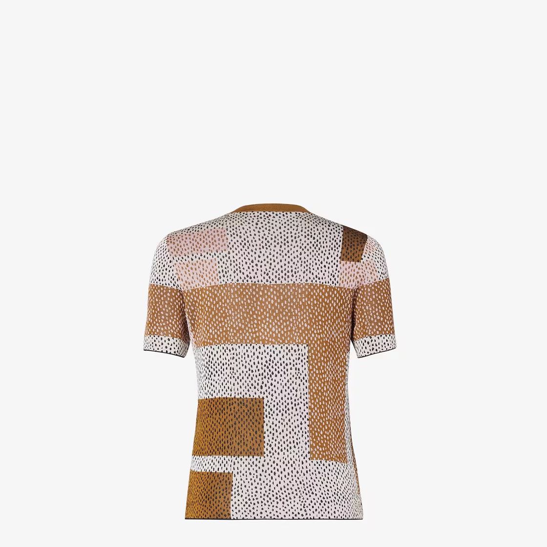 Fendi os11x0526 Short-sleeved Sweater in Multicolor Size M / US 6-8 / IT 42-44 - 2 Thumbnail