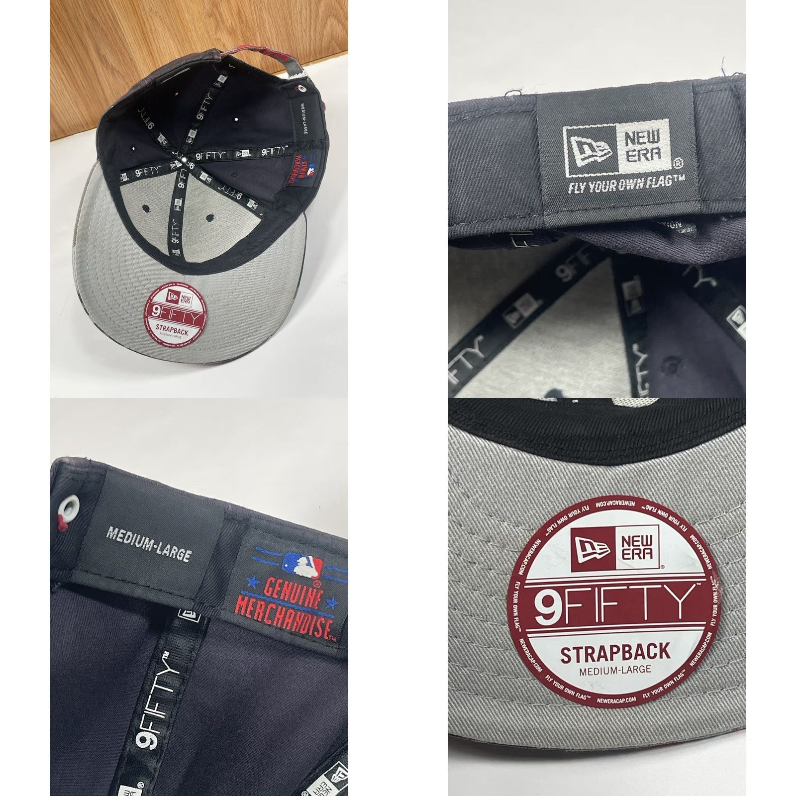 New Era New Era 59 Hat Mens M/L Boston Red Sox StrapBack Flat Bill Cap One Size Fit All Size ONE SIZE - 8 Thumbnail