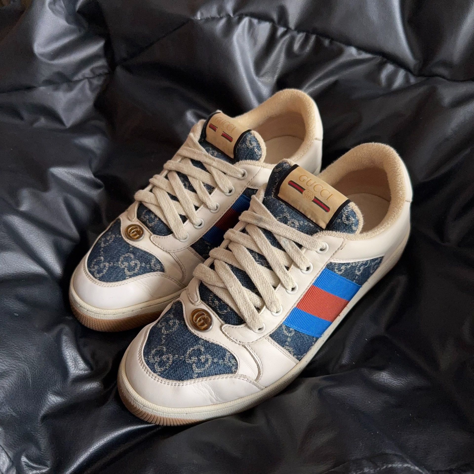 Gucci Gucci Blue Lowtop Sneakers 7 Men Size US 7 / EU 40 - 1 Thumbnail