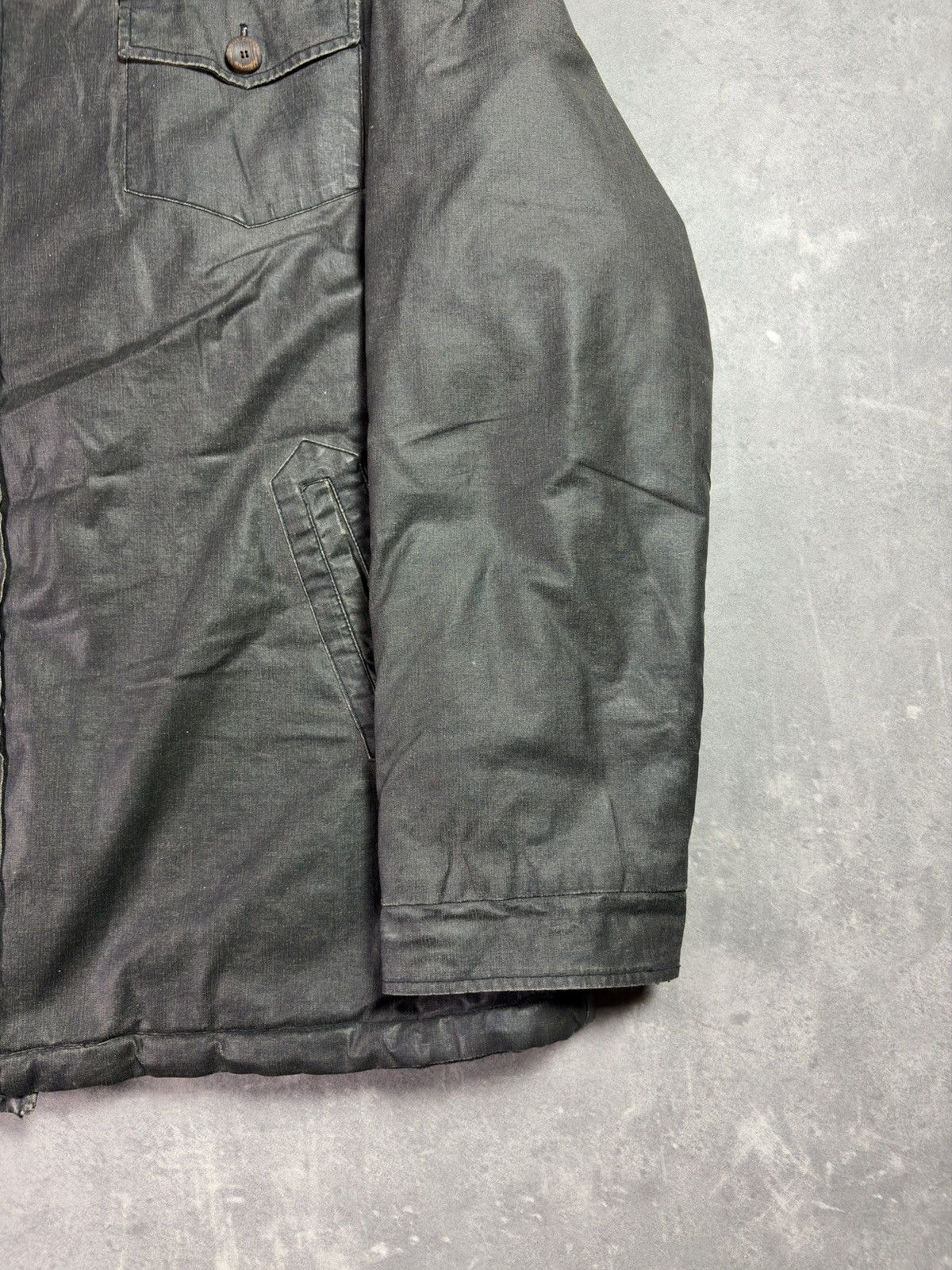 Roberto Cavalli 00s Class Roberto Cavalli Waxed Back Embroidery Jacket Coat Size US XL / EU 56 / 4 - 4 Thumbnail