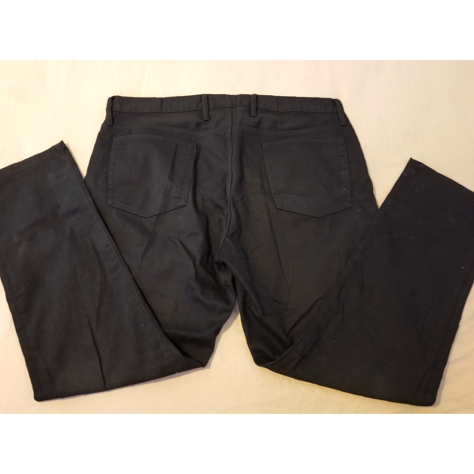 Gap Gap Jeans 40x32 Slim Black Denim Pants Mens Straight 5-Pocket Rise Mid Denim 1969 Brand Gap 40x32 Slim Black Denim Pants Size US 40 / EU 56 - 2 Thumbnail