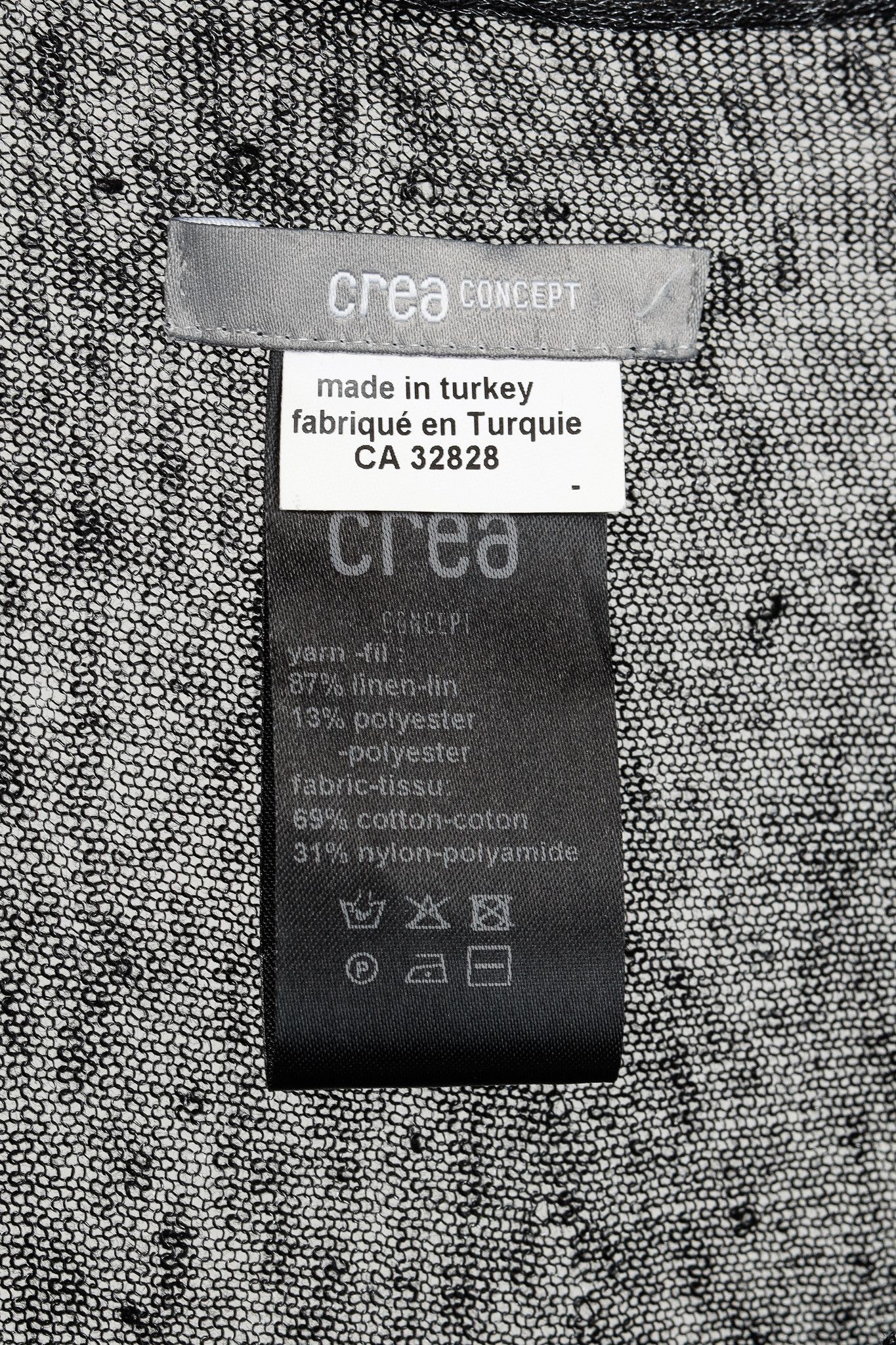 Other Crea Concept Bow-Trim Bodice Silver Metallic Knit Dress Size XL / US 12-14 / IT 48-50 - 5 Thumbnail
