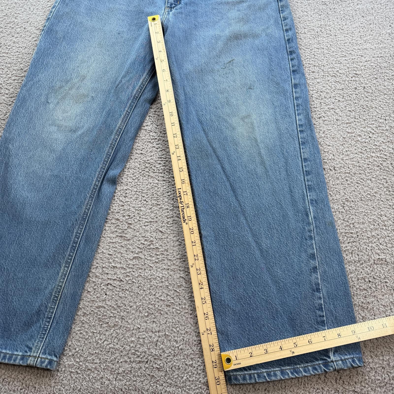 Carhartt Carhartt B146 DST Relaxed Fit Denim Jeans 40x30 Light Wash Size US 40 / EU 56 - 4 Thumbnail