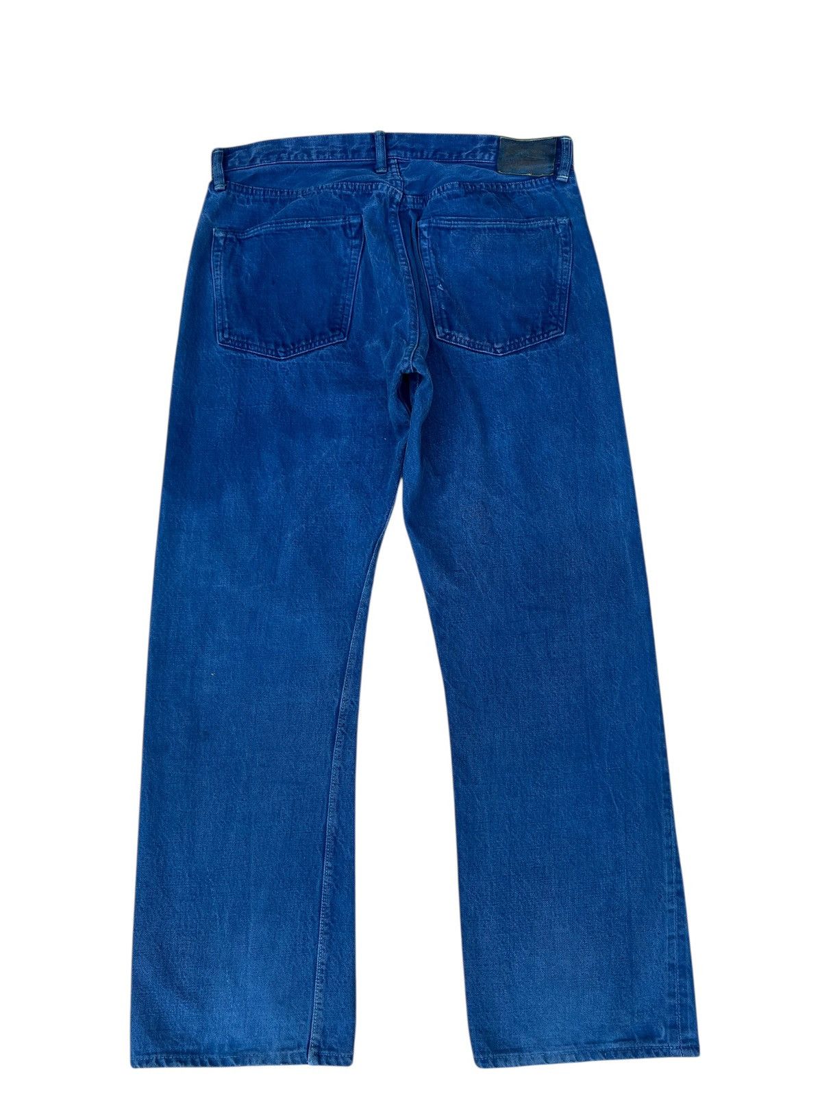 Warehouse & Co. Dubbleworks X Warehouse Japan Distress Denim Selvedge Jeans Size US 35 - 15 Thumbnail