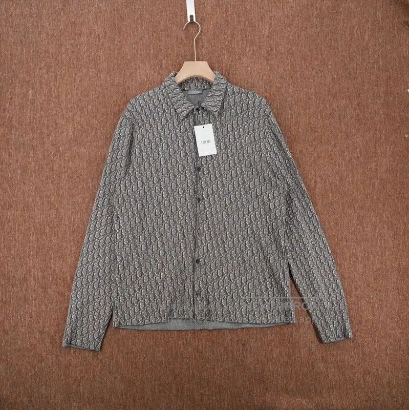 Dior Dior Beige Logo Long Sleeve Shirt for Men . Size US L / EU 52-54 / 3 - 1 Thumbnail