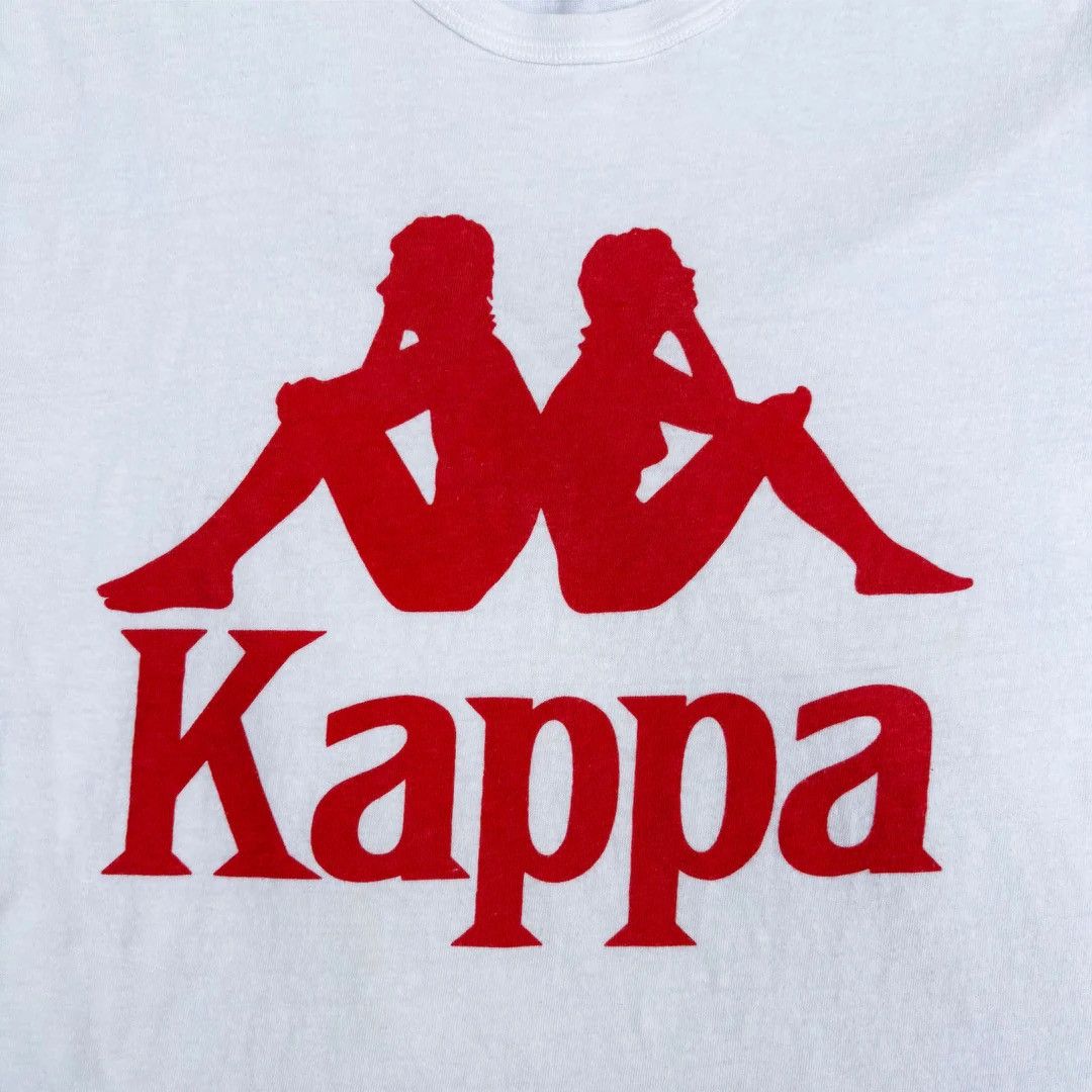 Kappa Kappa 1980 80s Vintage Single Stitch Logo Rare White T-Shirt Size US S / EU 44-46 / 1 - 2 Thumbnail