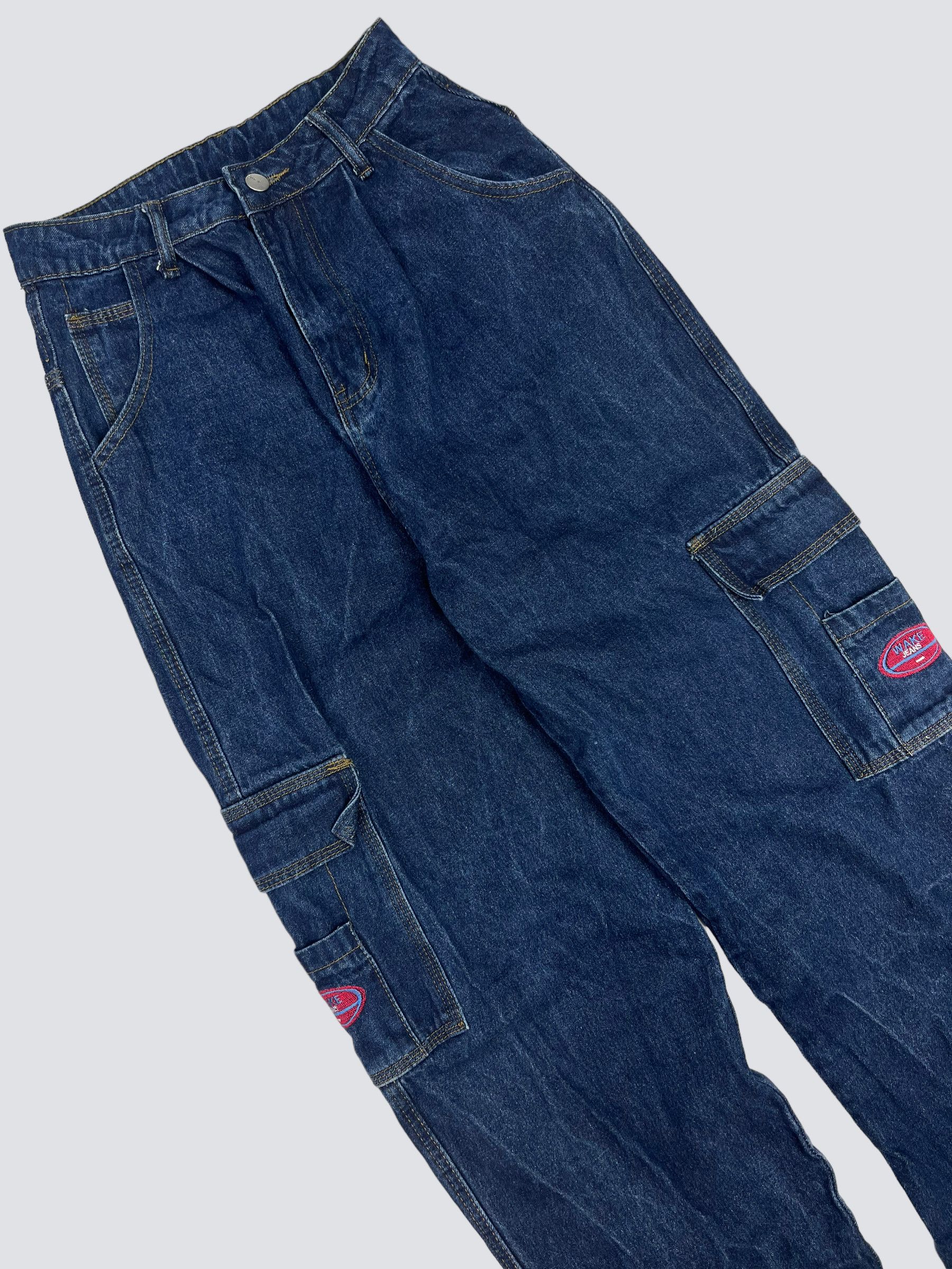 Vintage BAGGY VINTAGE Y2K HEAVY FADED CARGO JEANS PANTS - LOT № 3002 Size US 30 / EU 46 - 5 Thumbnail