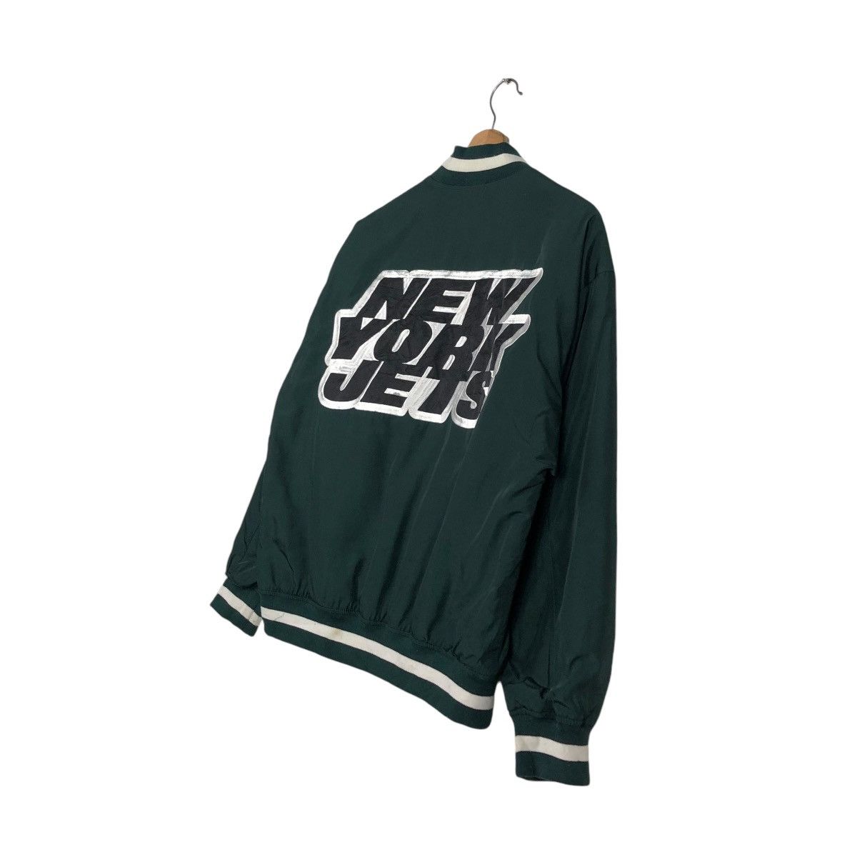 NFL 🔥VINTAGE BOMBER JACKET NFL NEW YORK JETS BIG LOGO Size US M / EU 48-50 / 2 - 12 Thumbnail