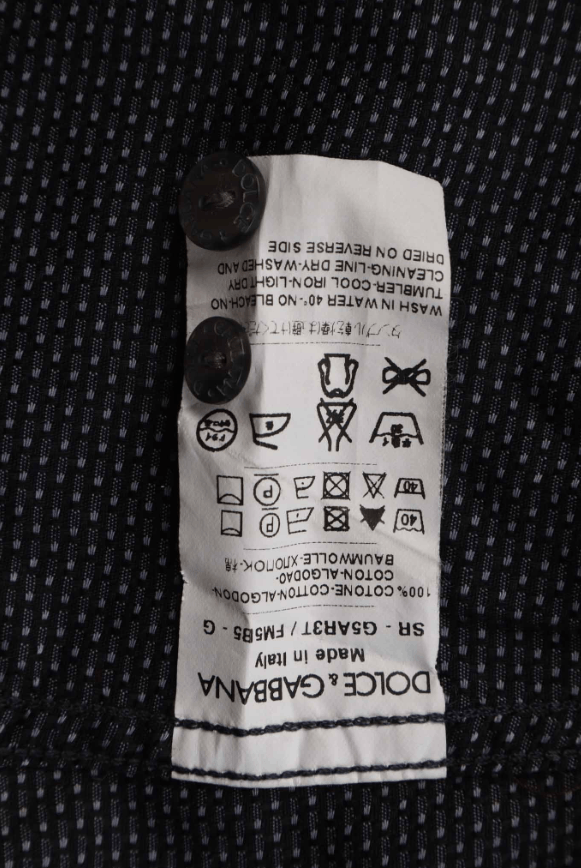 Dolce & Gabbana Dolce & Gabbana Gold Line Black Patterned Shirt Size XL Size US XL / EU 56 / 4 - 4 Thumbnail