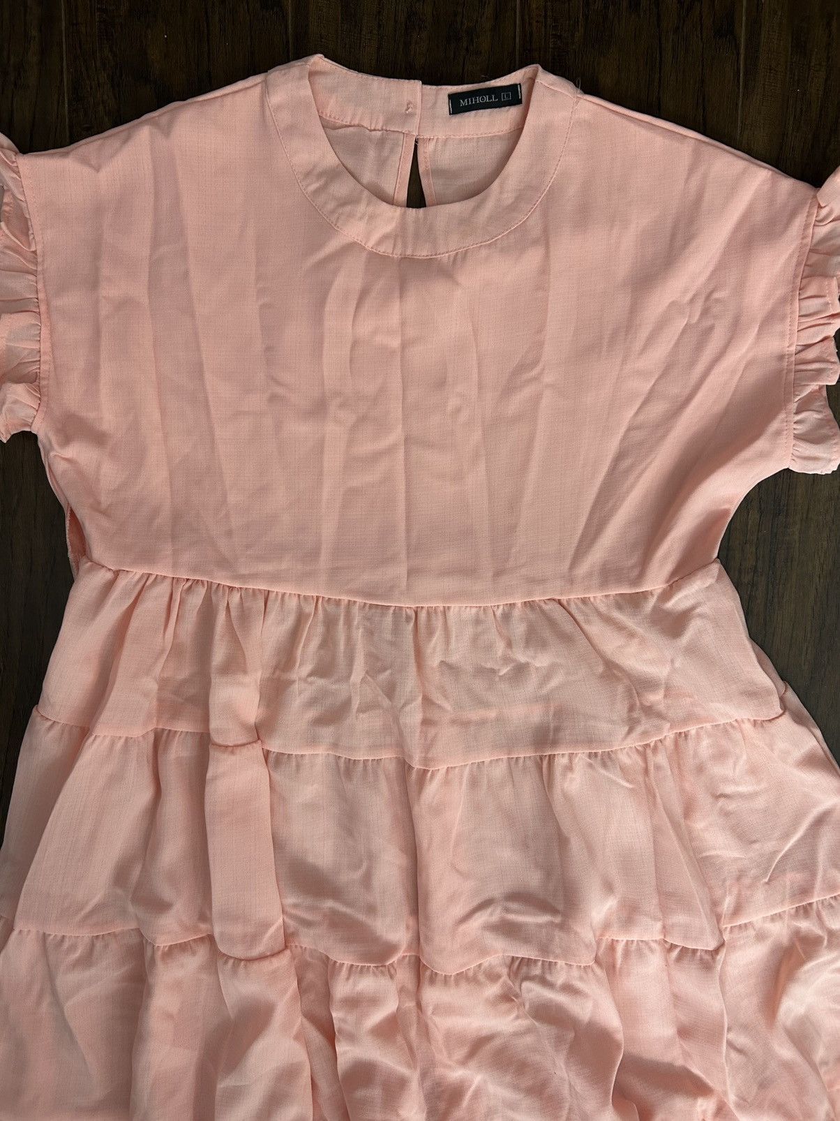 Other MIHOLL Pink Tiered Dress Size L / US 10 / IT 46 - 2 Thumbnail