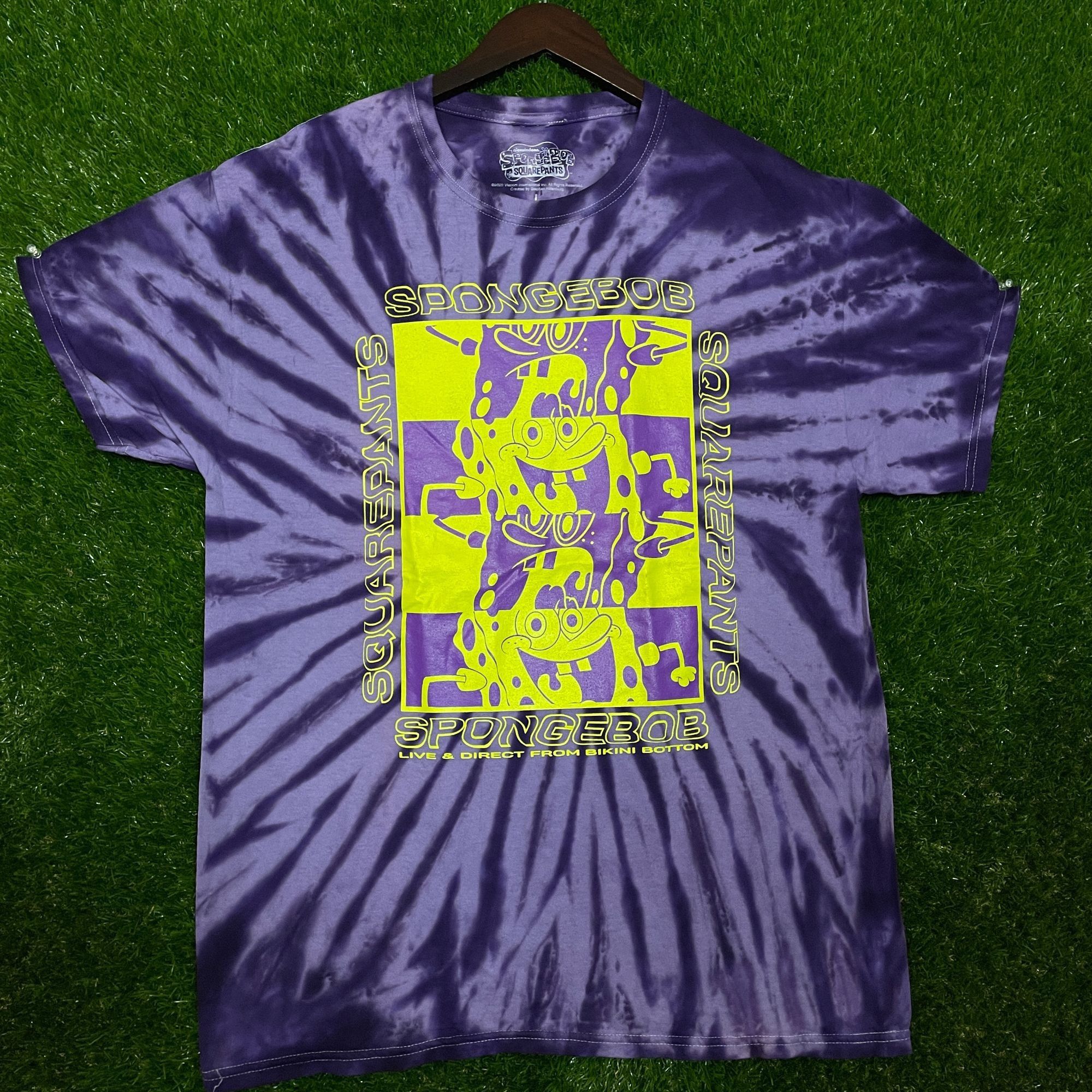 Urban Outfitters SpongeBob Tie-dye T-shirt size Large Size US L / EU 52-54 / 3 - 1 Thumbnail