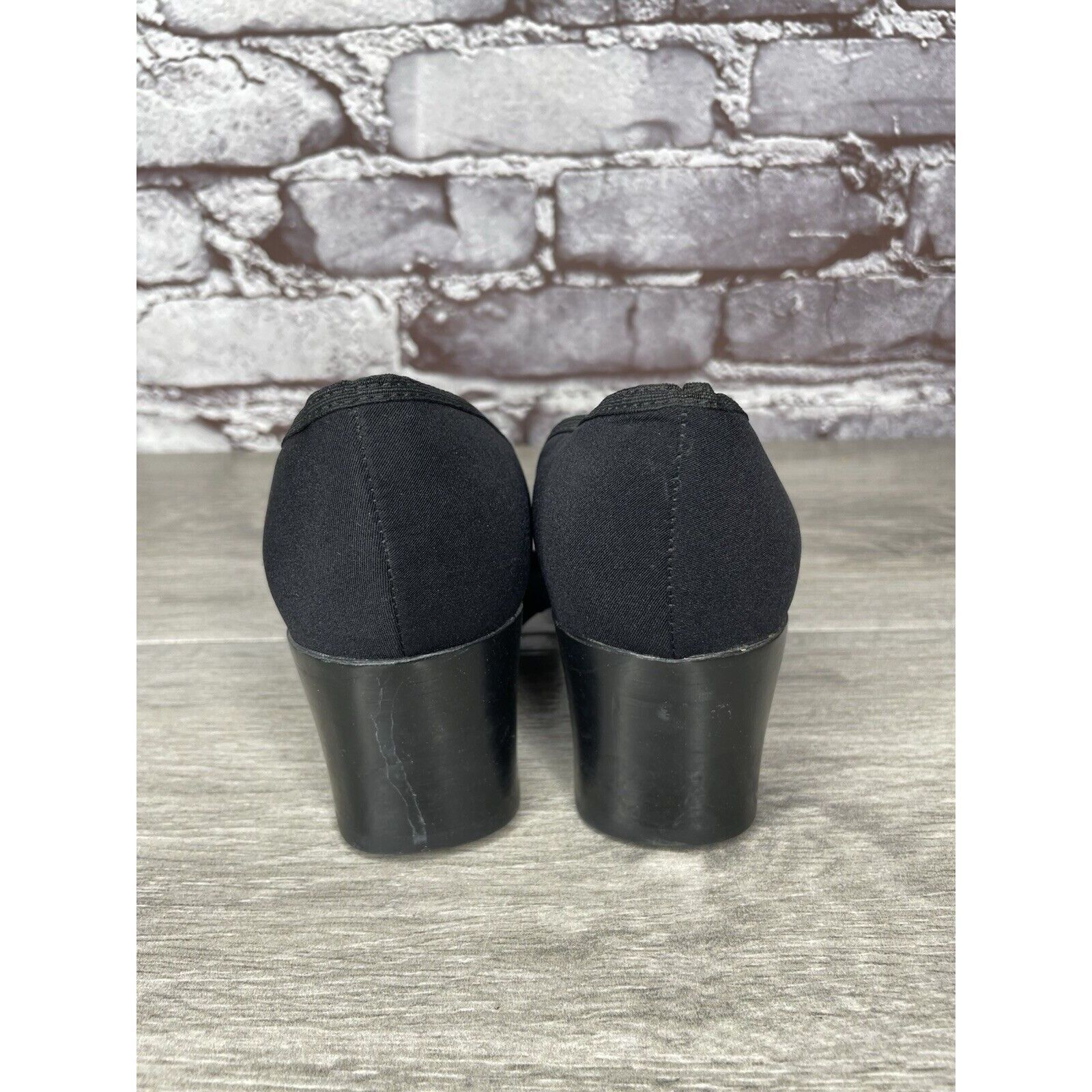 Other Munro American Whitney Black Fabric Elastic MaryJane Strap H Size US 8.5 / IT 38.5 - 4 Thumbnail