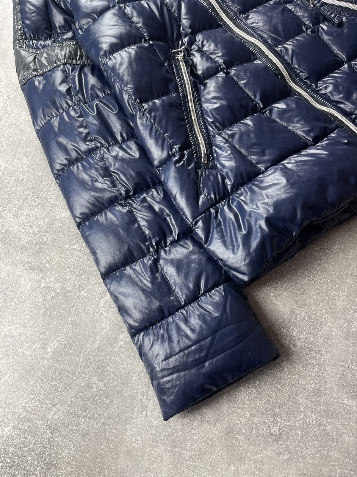 Duvetica Duvetica Hooded Goose Down Puffer Jacket Navy Blue Size 52 Size US L / EU 52-54 / 3 - 4 Thumbnail