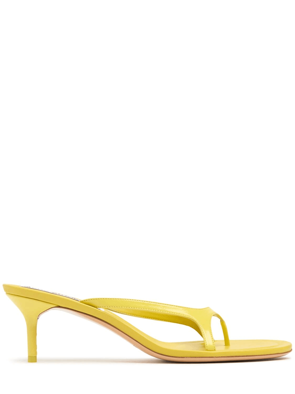 Acne Studios ACNE STUDIOS Yellow Leather 60mm Thong Sandals Size US 10 / IT 40 - 1 Thumbnail