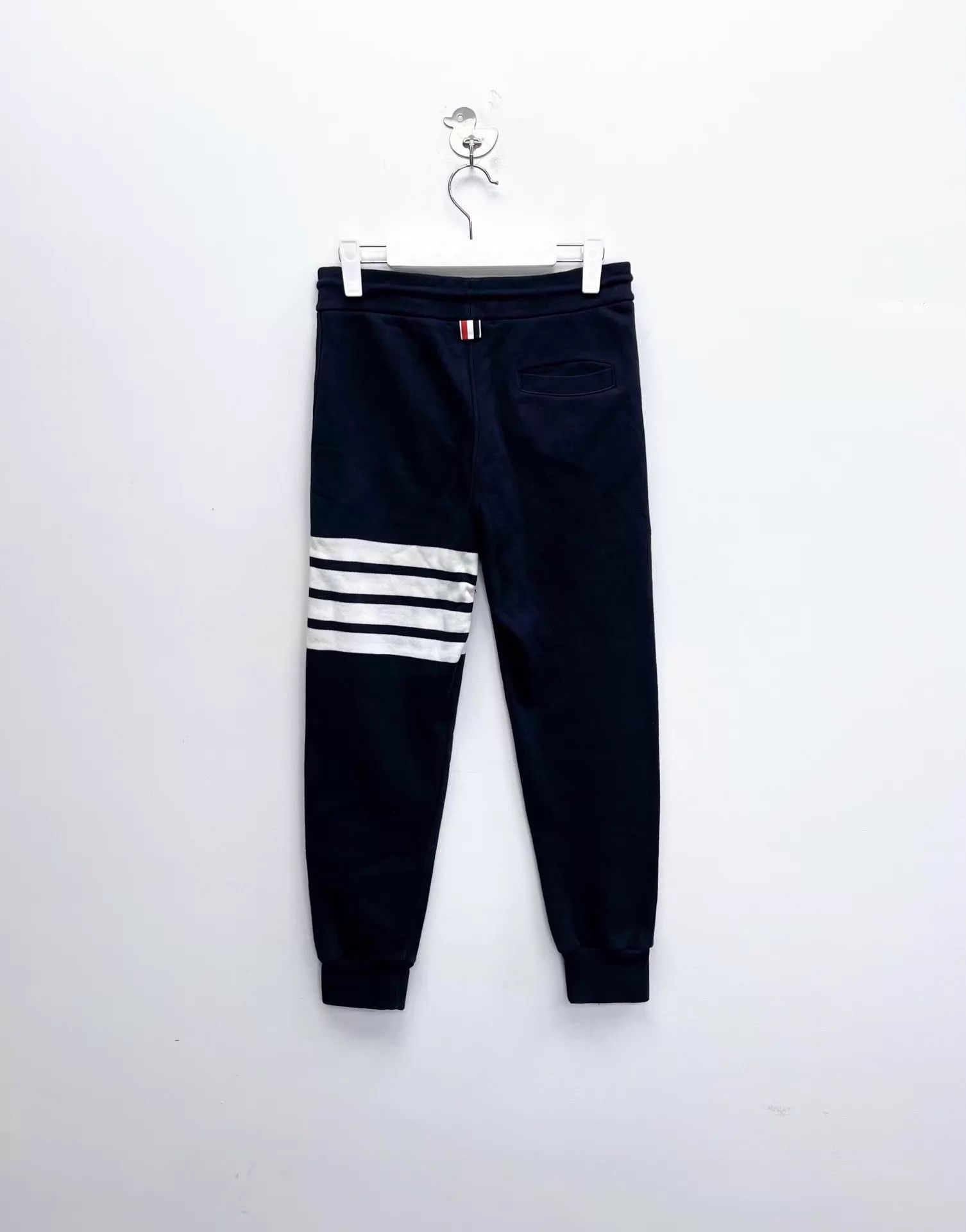 Thom Browne Thom Browne Navy Knit 4-Bar Stripe Unisex 0 Pants Size US 28 / EU 44 - 2 Thumbnail