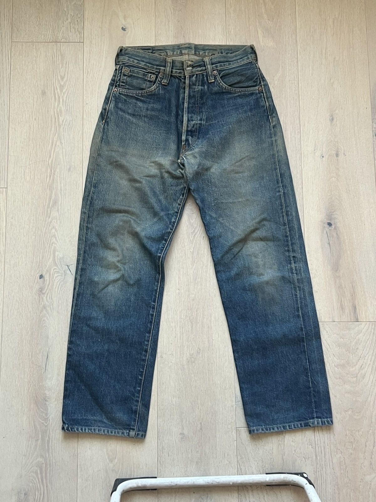 Japanese Brand Evisu 28x28 vintage evis denim selvedge jeans distressed Size US 28 / EU 44 - 1 Thumbnail