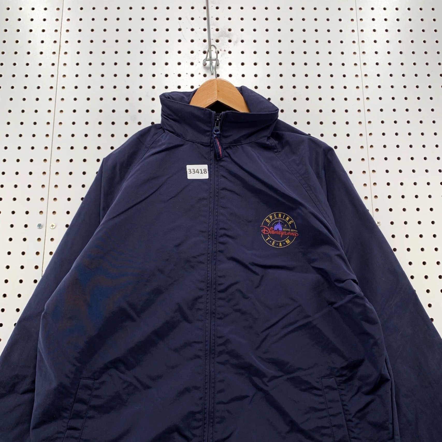 Disney VINTAGE Disney Land Hong Kong Jacket Mens 2XL Blue Hooded 2005 Opening Day Size US XXL / EU 58 / 5 - 2 Thumbnail