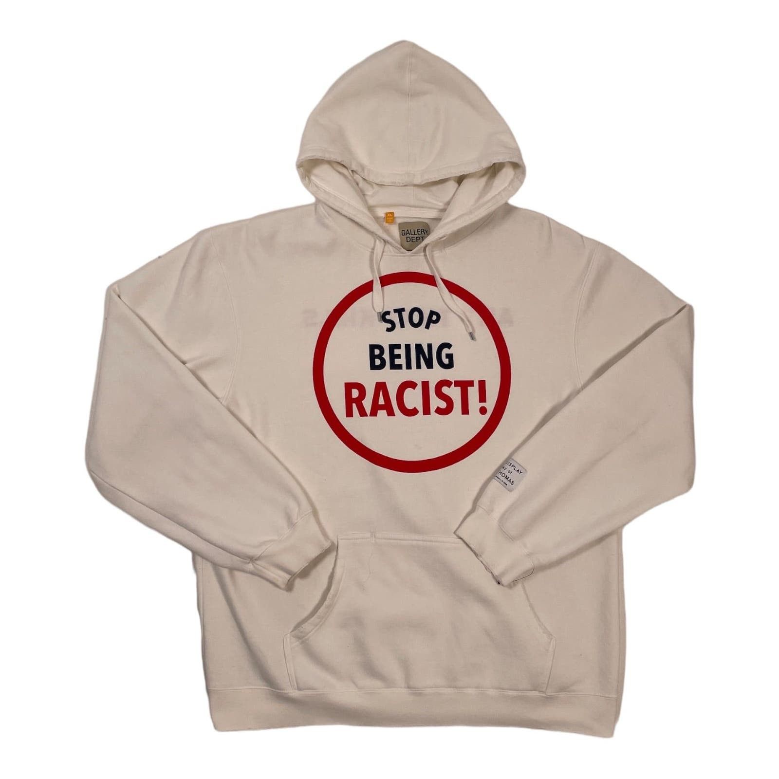 Image of Gallery Dept. Stop Being Racist Reversible Atk Sweatshirt, Men's (Size XL)