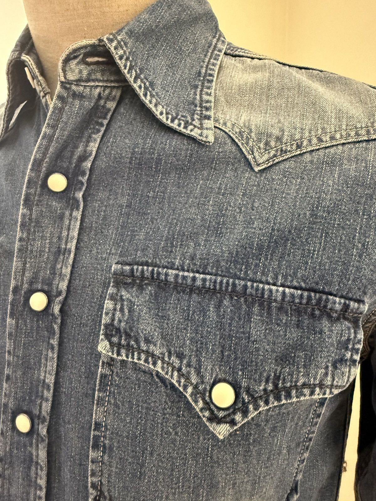 FOB Factory FOB Factory F3152 Denim Western Shirt – Made in Japan – M Size US M / EU 48-50 / 2 - 4 Thumbnail