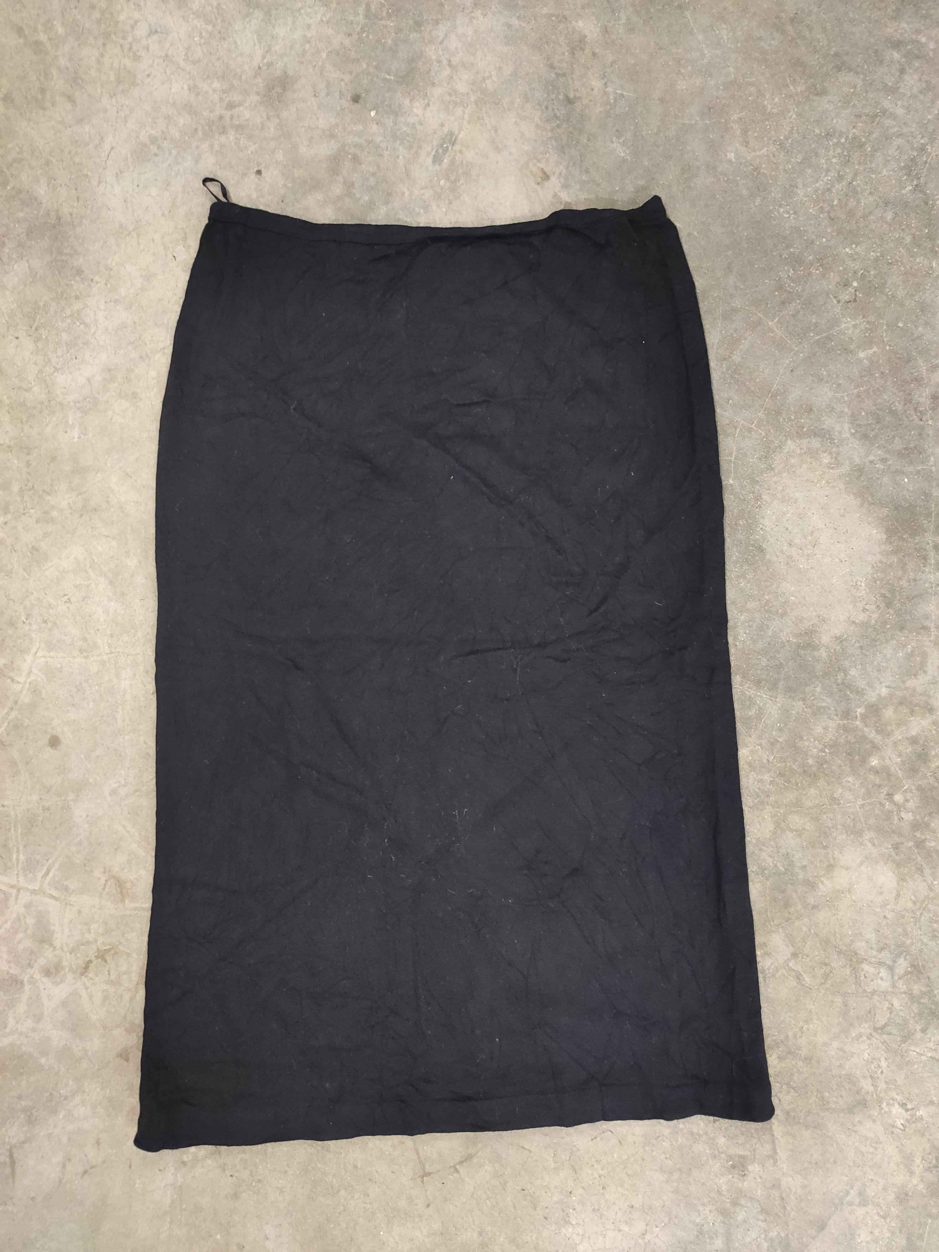 Comme des Garcons × Comme des Garcons Homme Plus × Vintage Vintage 80s Vintage Comme des Garcons skirt black wool Size 33" - 2 Thumbnail