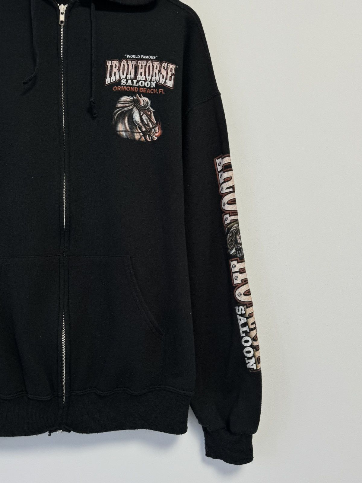 Vintage Iron Horse 2008 Bike week Zip hoodie Vintage Size US XL / EU 56 / 4 - 2 Thumbnail