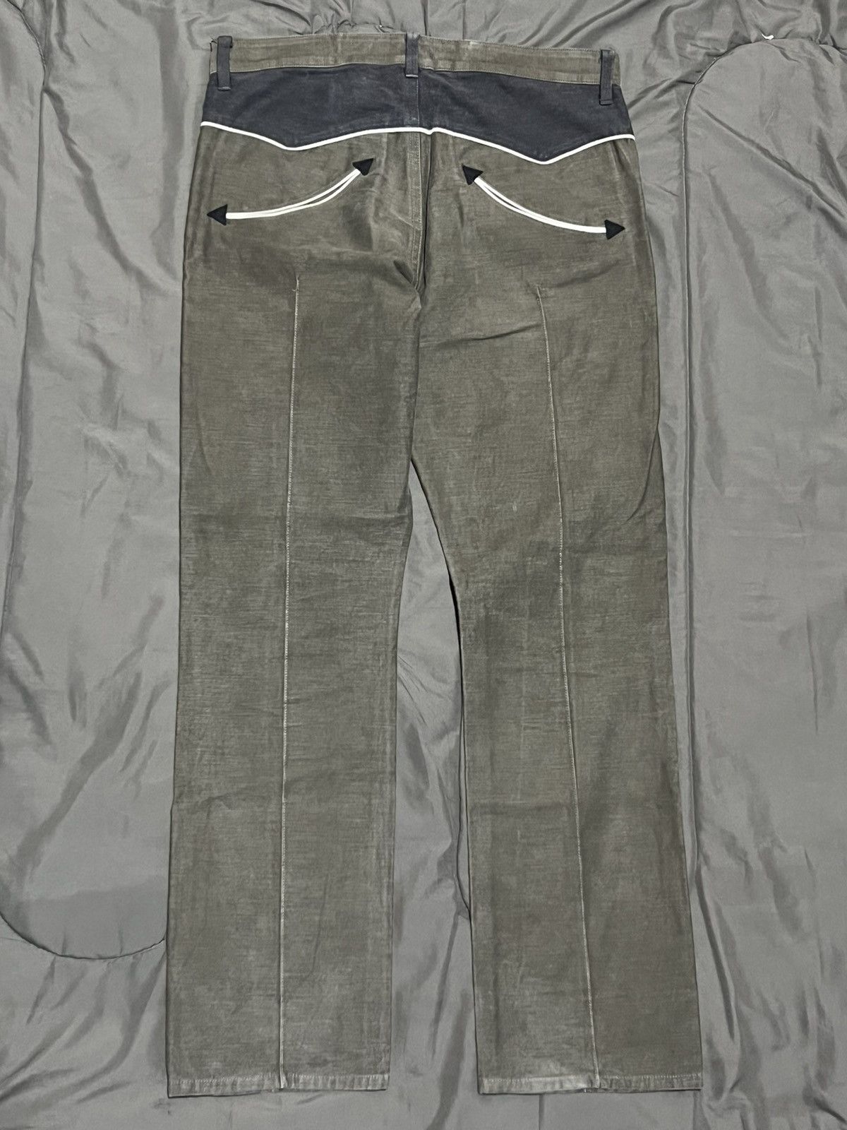 Sasquatchfabrix Sasquatchfabrix Khaki/Olive Western Style Pants Size US 30 / EU 46 - 4 Thumbnail