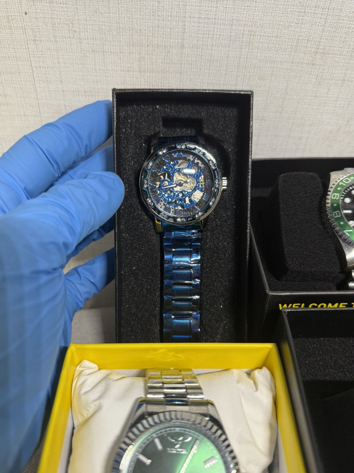 Other T-Winner Blue Steel Skeleton Dial Men’s Watch (40mm) Size ONE SIZE - 1 Thumbnail