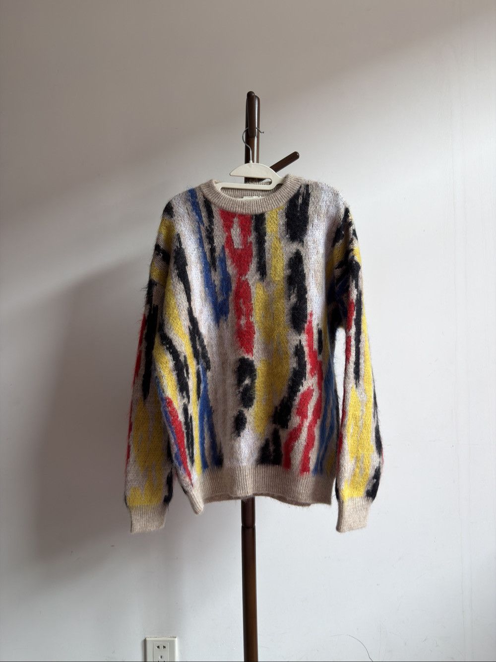 Saint Laurent Paris Saint Laurent Leopard Jacquard Mohair Sweater Size S Size US S / EU 44-46 / 1 - 1 Thumbnail