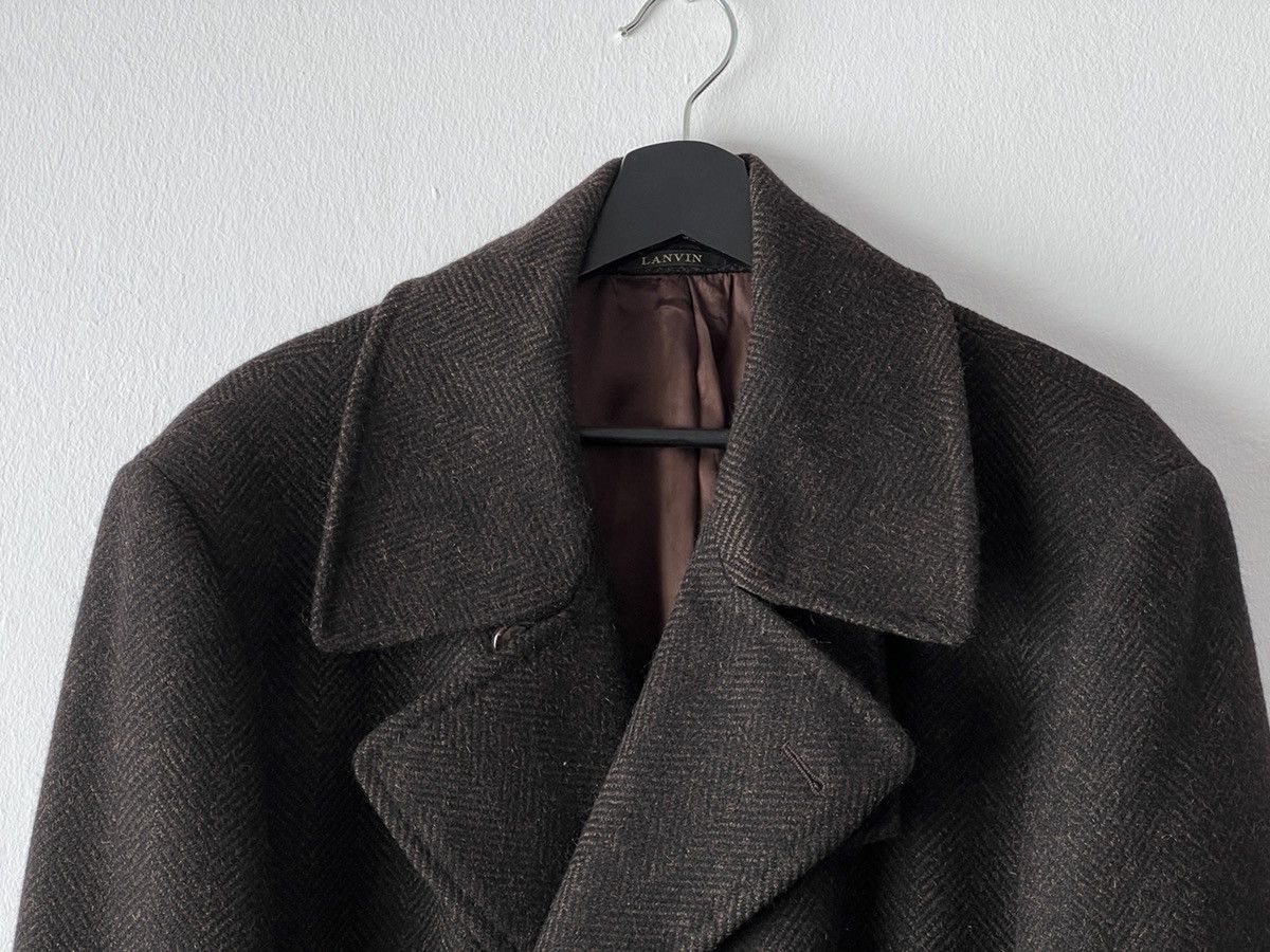 Designer × Lanvin × Vintage Rare Vintage Lanvin Double-Breasted Cashmere Wool Coat Size US M / EU 48-50 / 2 - 16 Thumbnail