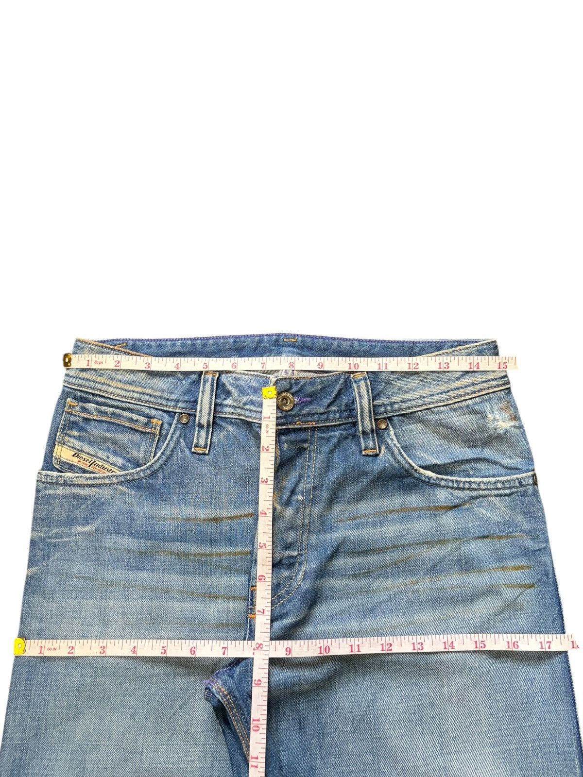 Diesel Vintage Italy Diesel Faded Wash Distress Flare Jeans Size US 29 - 6 Thumbnail