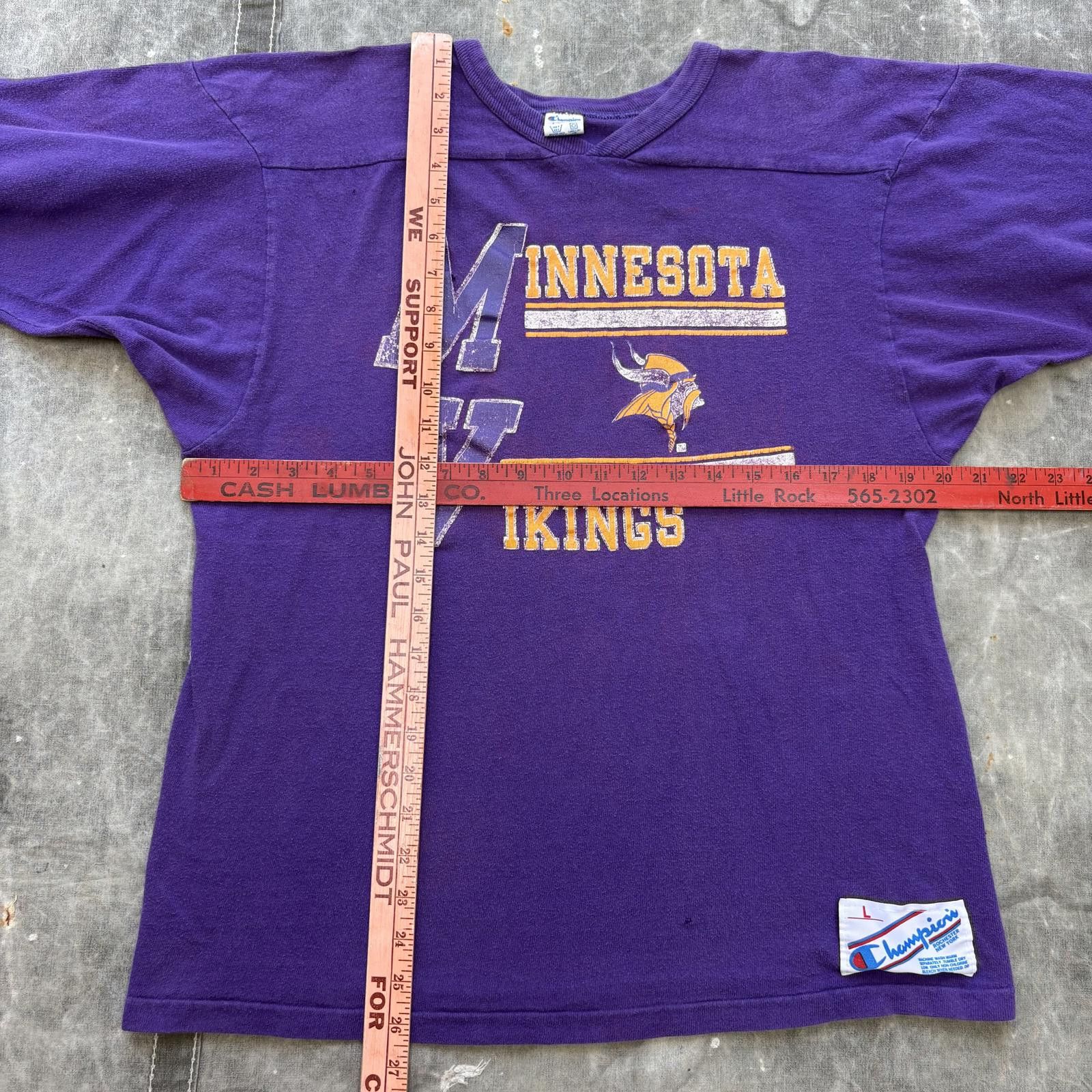 Champion Vintage 80s Champion Minnesota Vikings Football Jersey Shirt Size US L / EU 52-54 / 3 - 4 Thumbnail