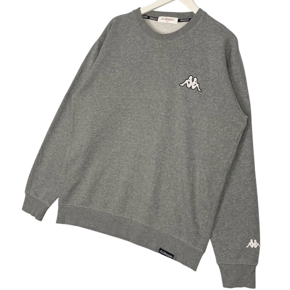Vintage Vintage Kappa Sweatshirt Crewneck Gray Pullover Jumper Sz LL Size L / US 10 / IT 46 - 2 Thumbnail